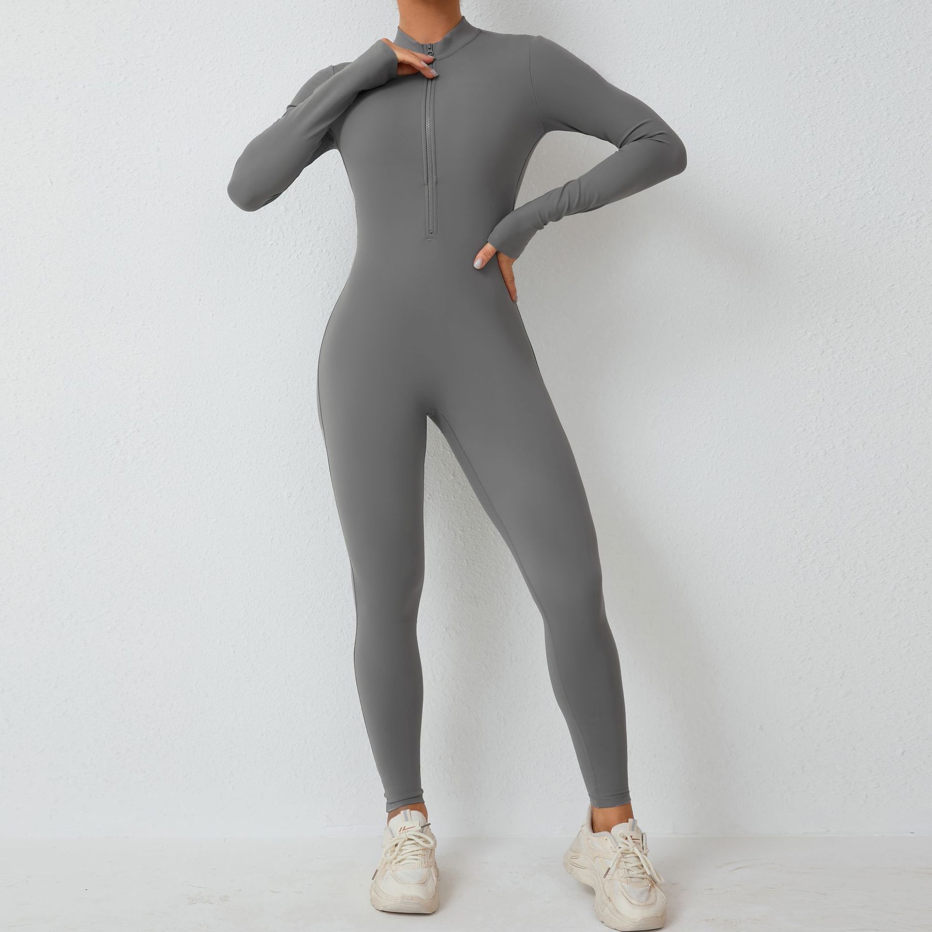 Winter Skinny Long-Sleeved Sports Jumpsuit  QS8308