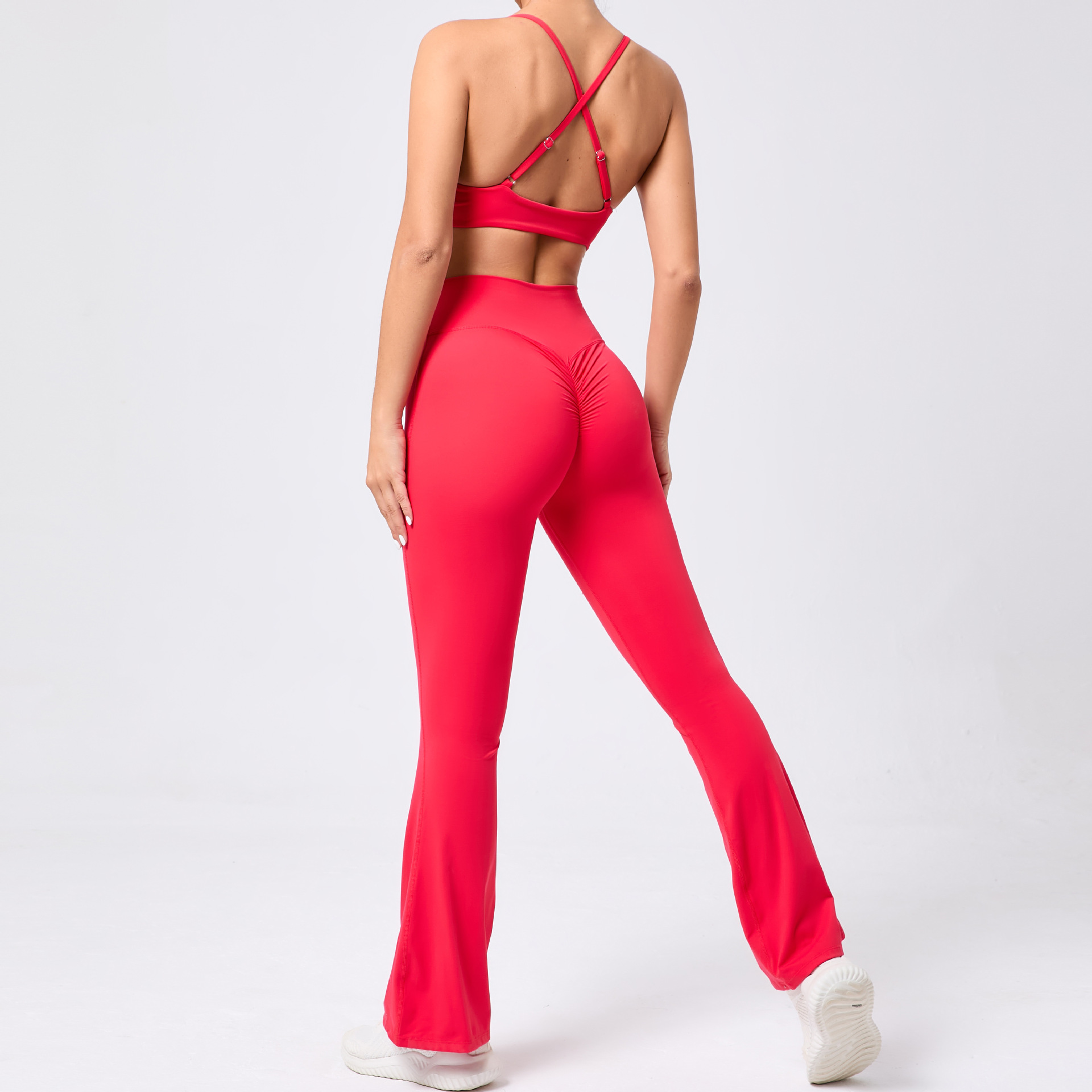 Quick-Dry High Waist Fitness 2-Piece Suit QS61041+9190