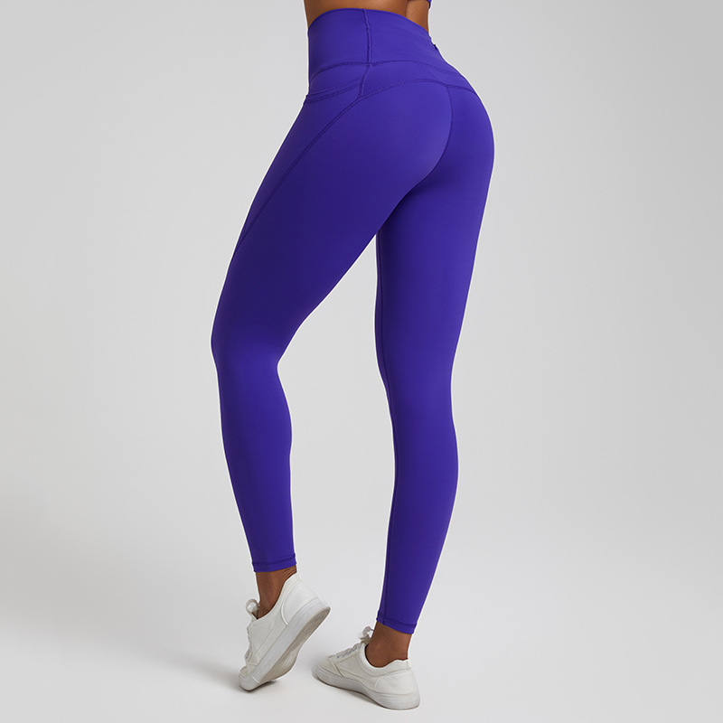 Coloful Women's No Embarrassing Lines High Waist with Pockets Leggings SKL-LQ4062