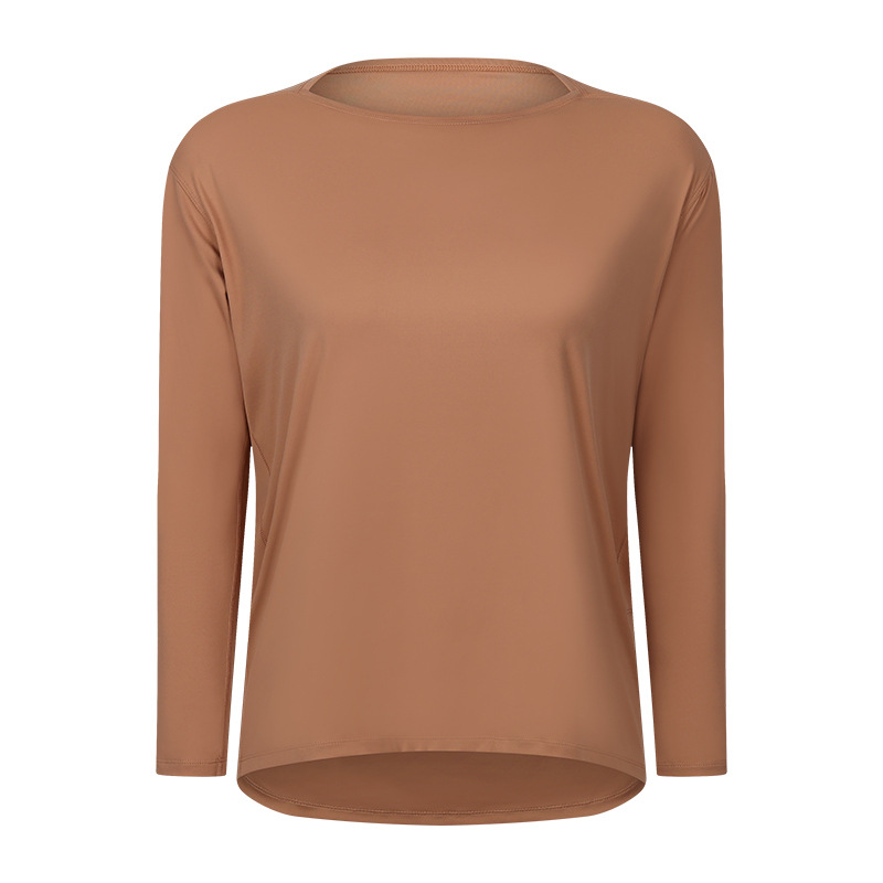 Nude Solid Color Yoga Wear Long Sleeves DS010