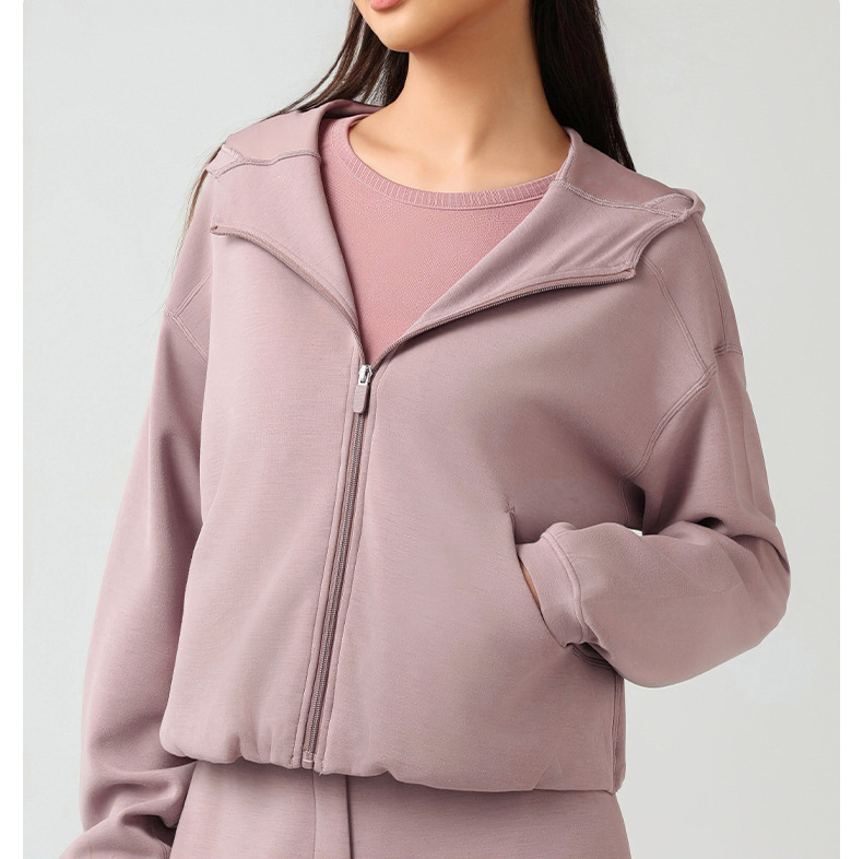 Zipper Soft  Air-layer Casual Sweatshirts DAW166