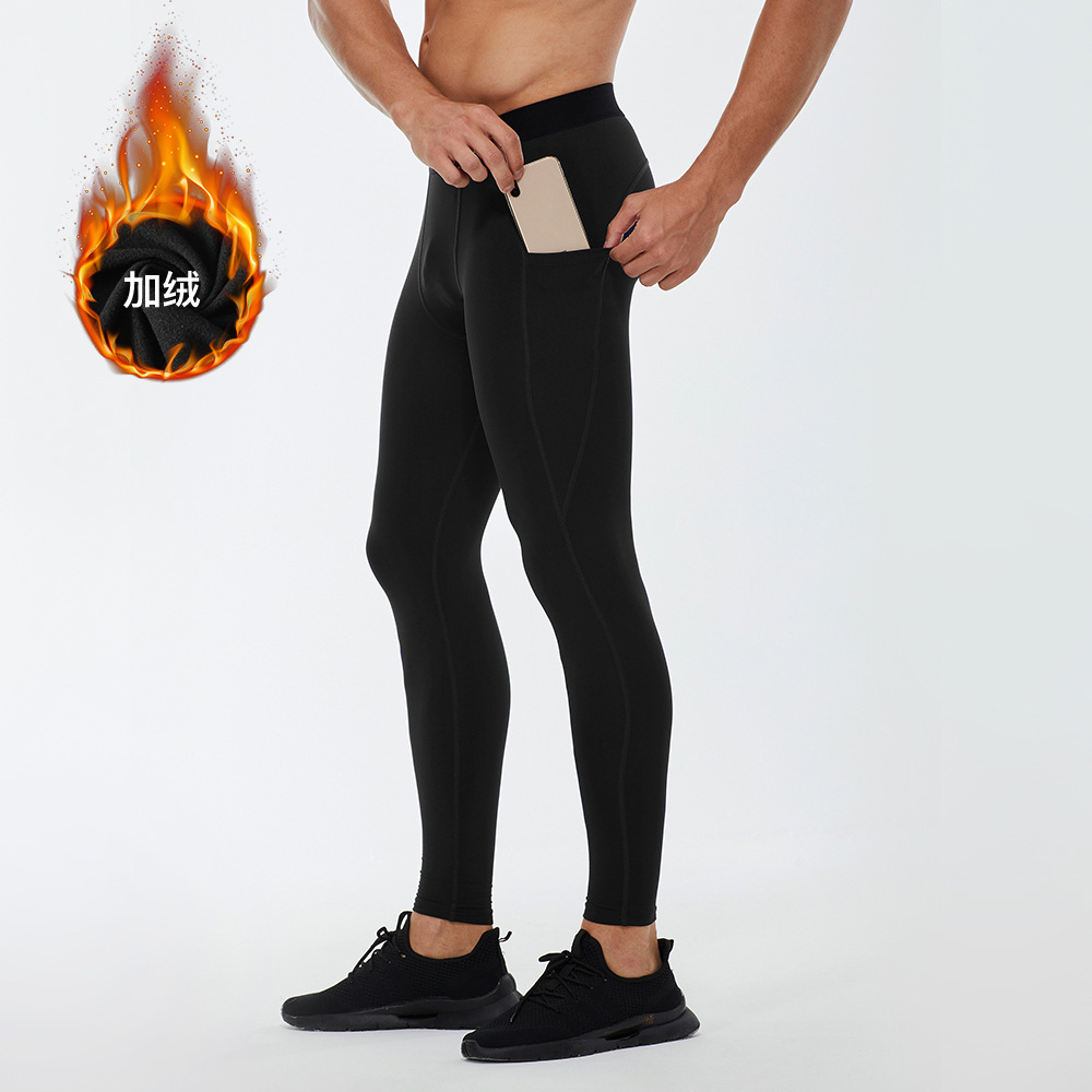 Men's Fitness Pants With Fleece Training Pants 01320