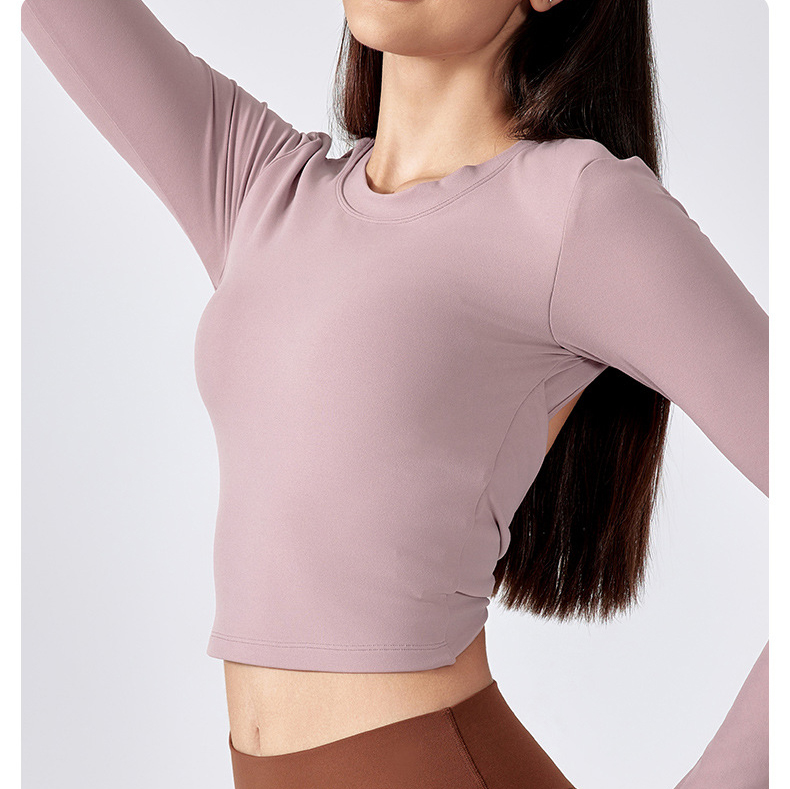 Nude Tight Breathable Backless Long Sleeves DAW186