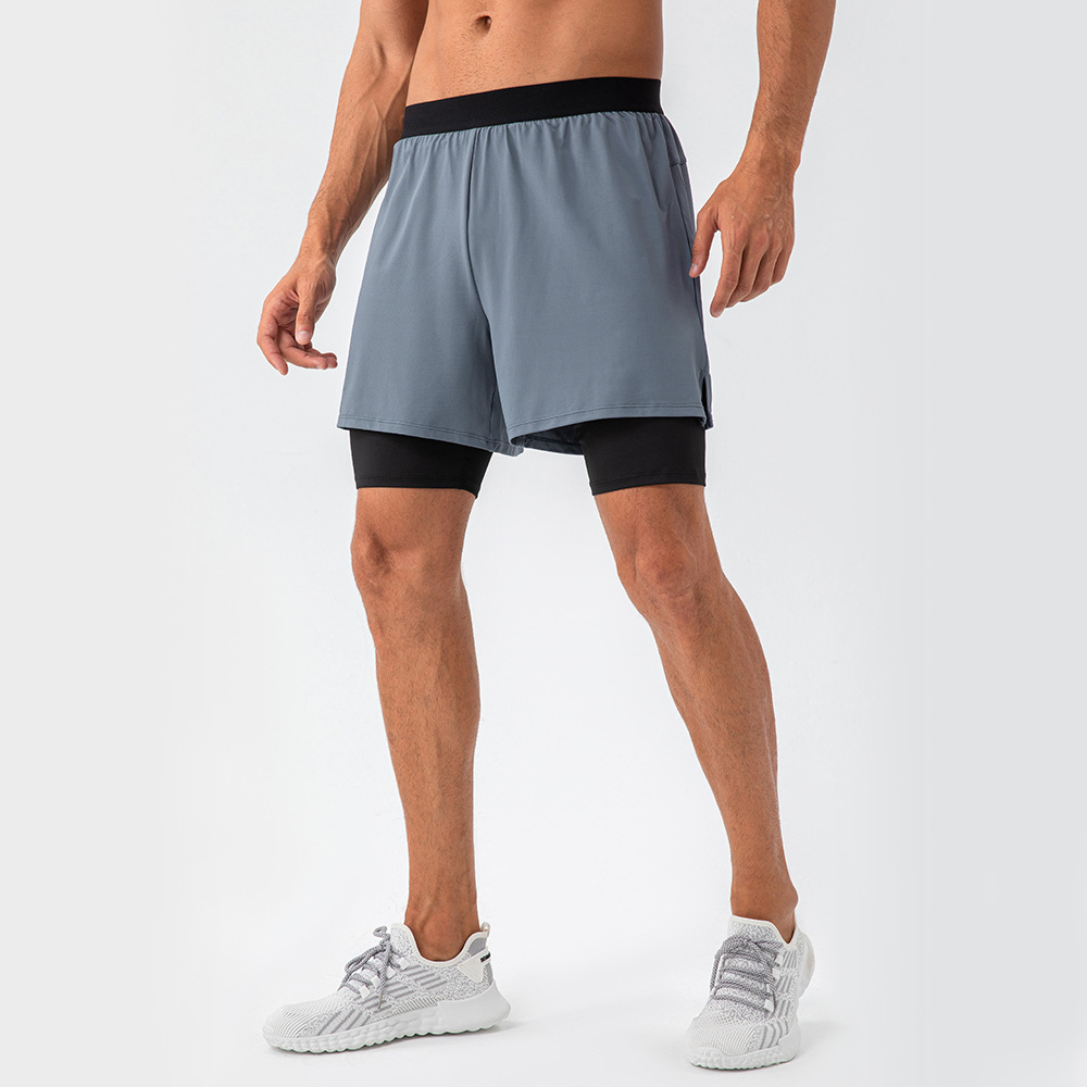  Men Sports Short With Lining 31419