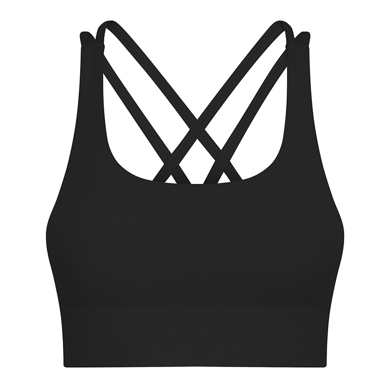 Double Strap Sexy Solid Color Yoga Bras S2026