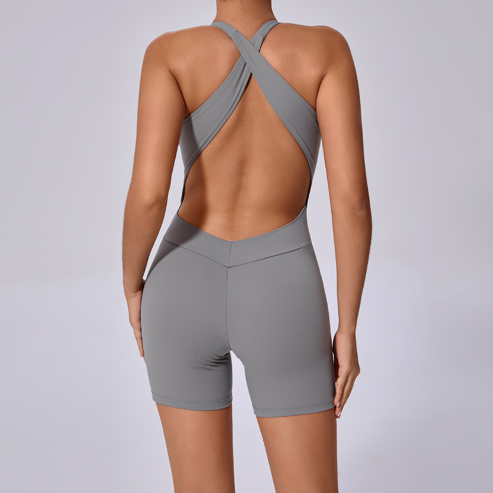 Tight Breathable Backless Sexy Quick-Drying Jumpsuit  QS20720