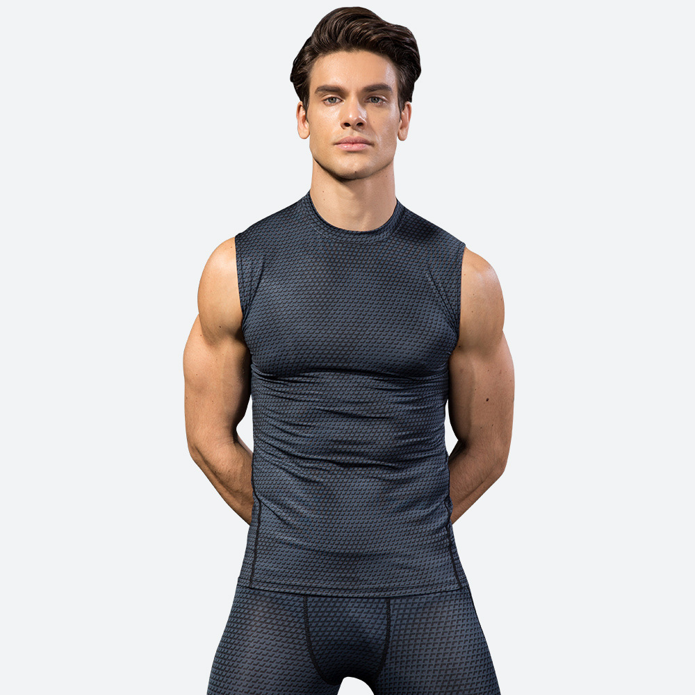 Men 3D Printed Gym Fitness Sports Tank Top 4022