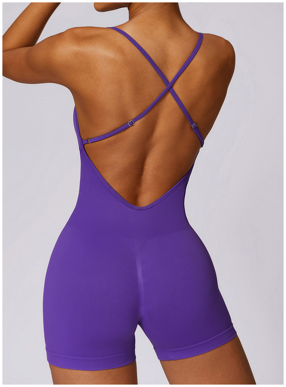 Scrunch Seamless Thin Straps Romper