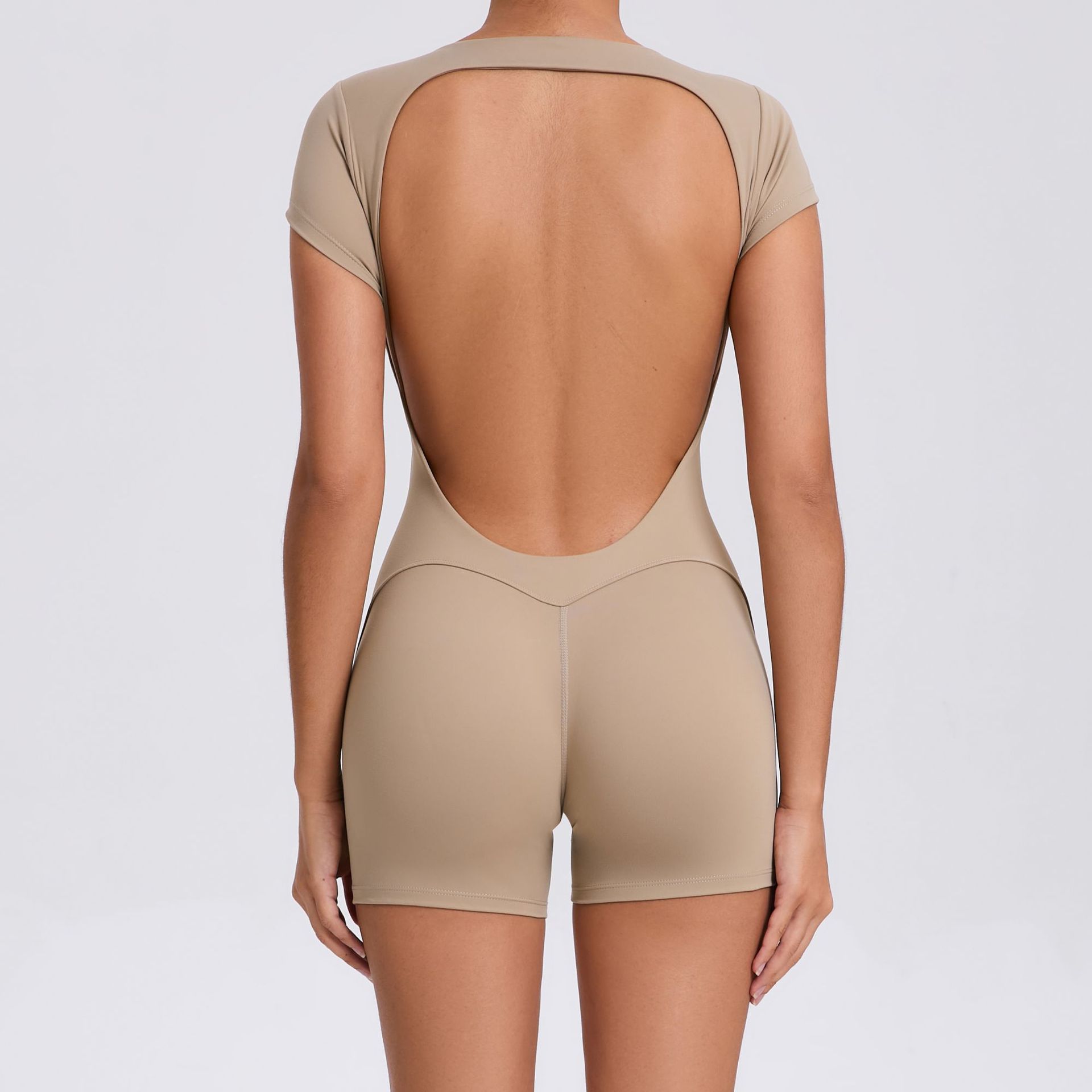 Tight Breathable Backless Sexy Quick-Drying Jumpsuit  QS52052