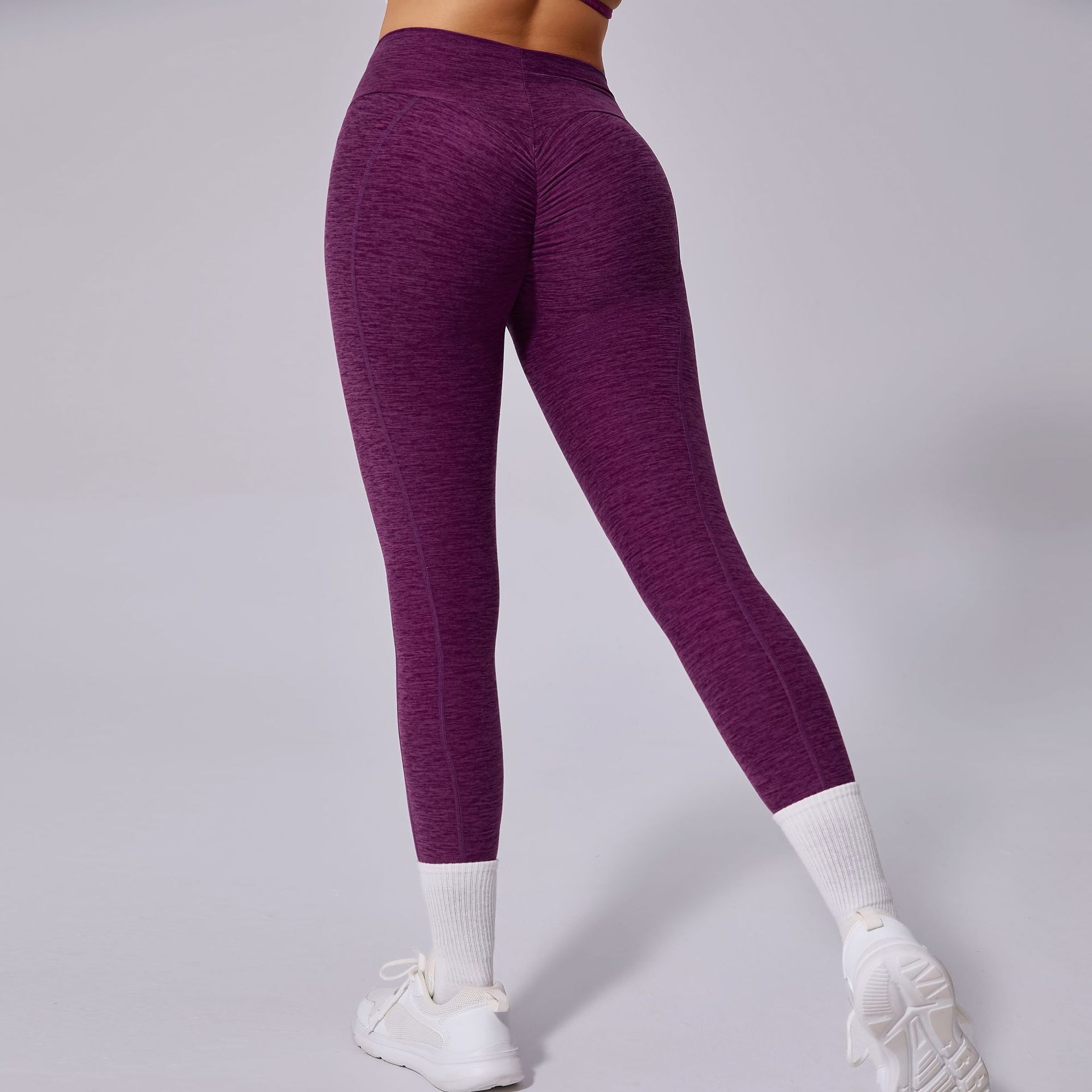 Quick-Drying Tight High Waist Fitness Outside Running Exercise Pants  QS46324