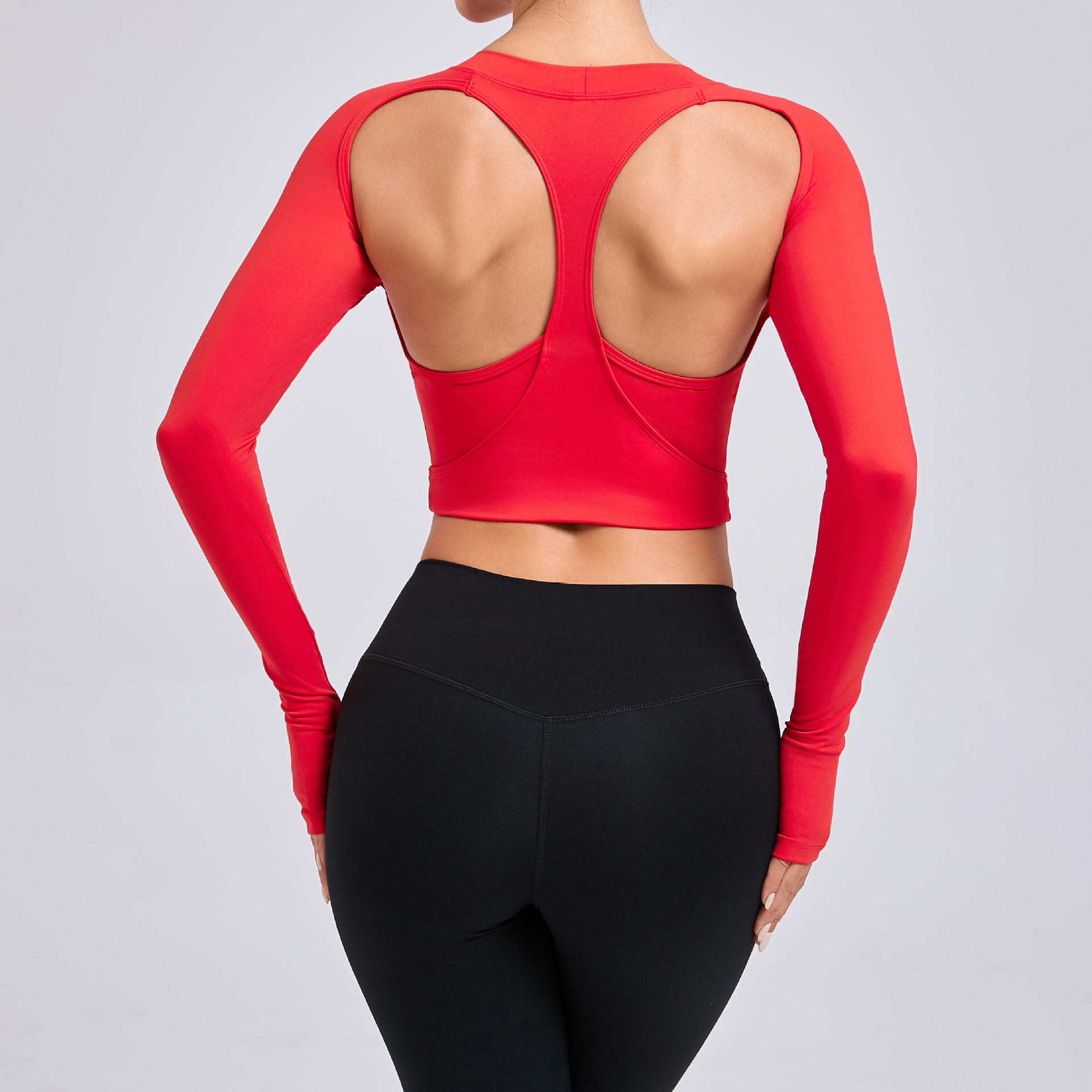 Tight Long-Sleeved Outdoor Running Quick-Drying Top  QS76110