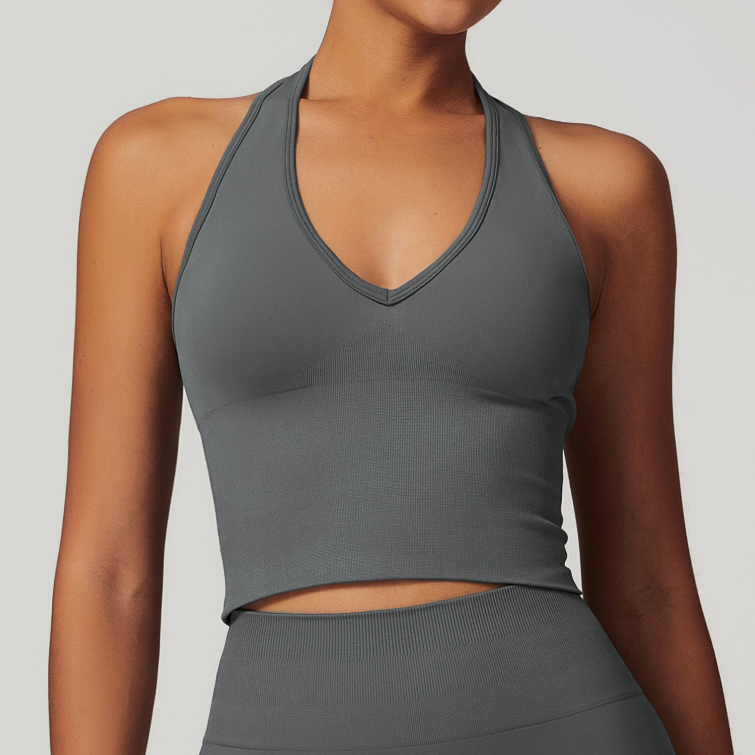 Seamless Halter Yoga Vest