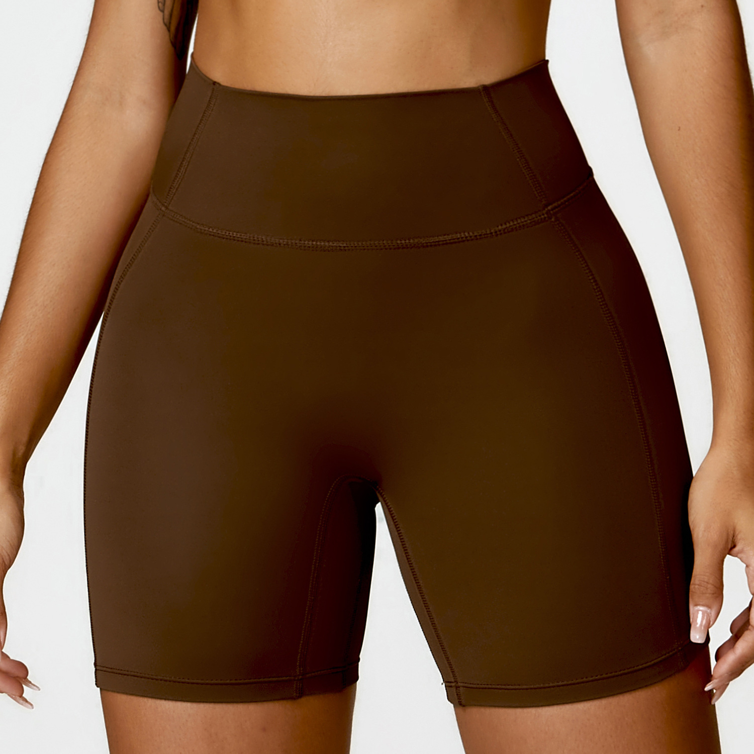 Soft Material Tummy Control Yoga Shorts