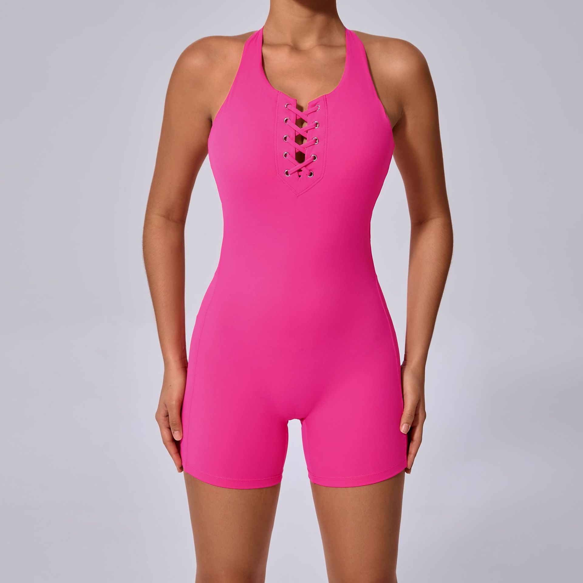 Tight Breathable Backless Sexy Quick-Drying Jumpsuit  QS20720