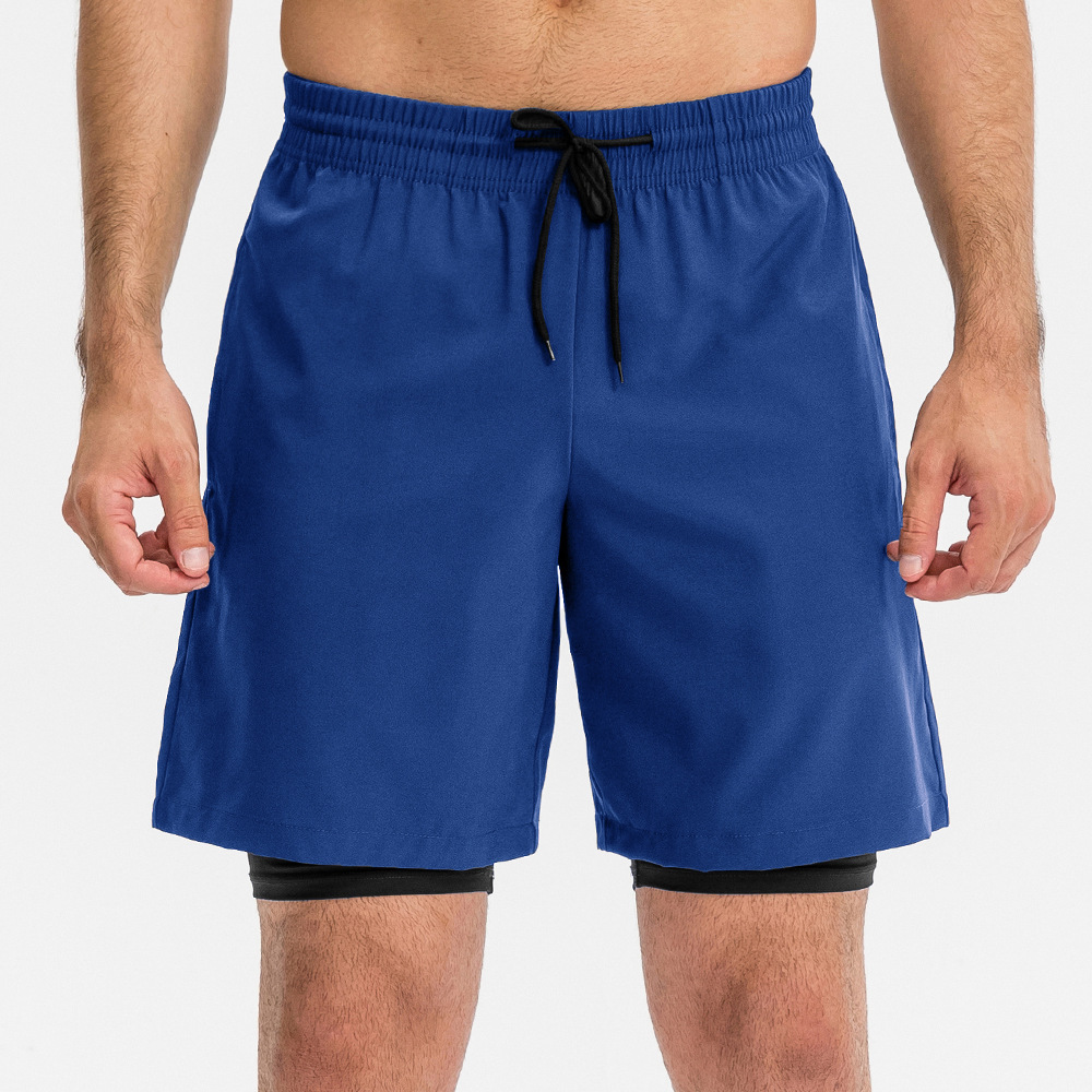  Men Sports Loose Casual Short With Lining 11411