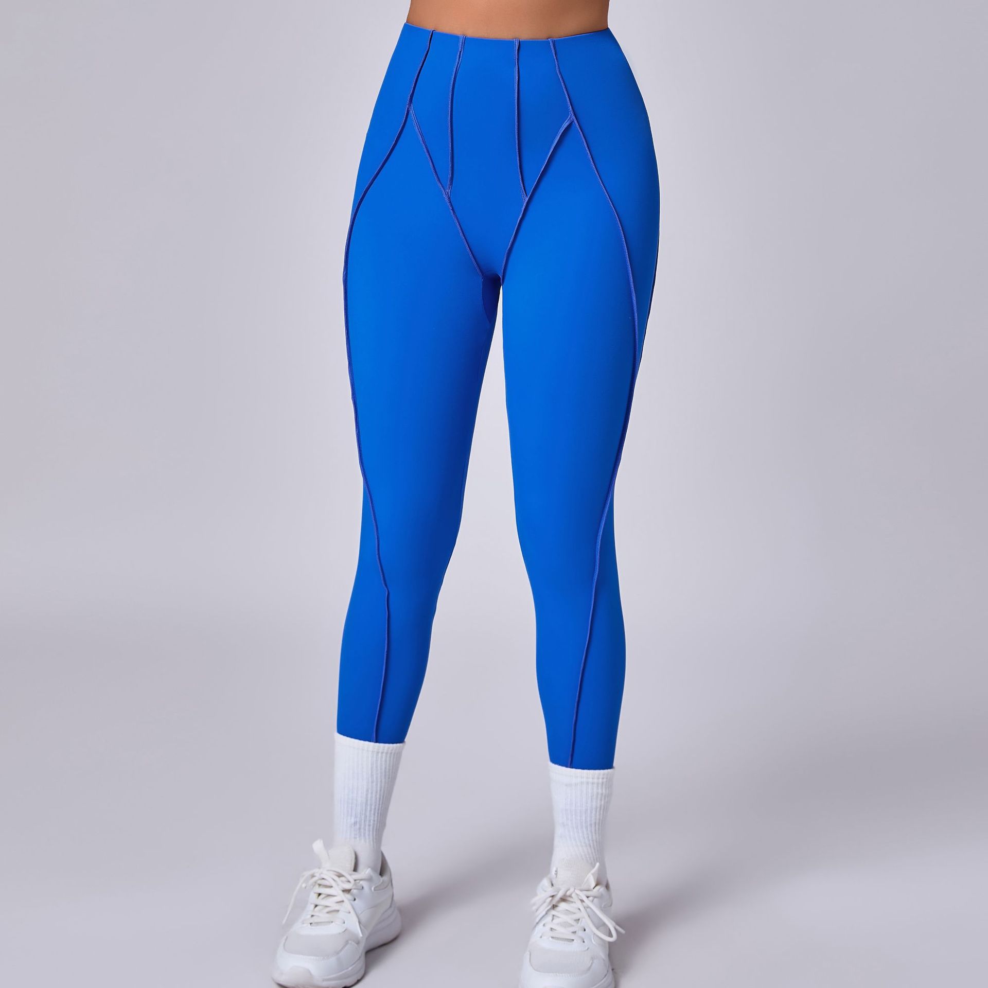 Three-Dimensional Beauty Tight High Waist Fitness Outside Running Exercise Pants  QS87652