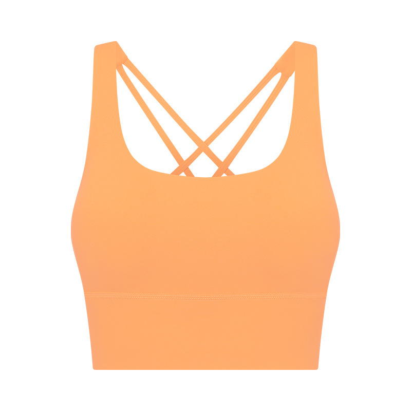 Nude Cross Back  Yoga Bras DW394