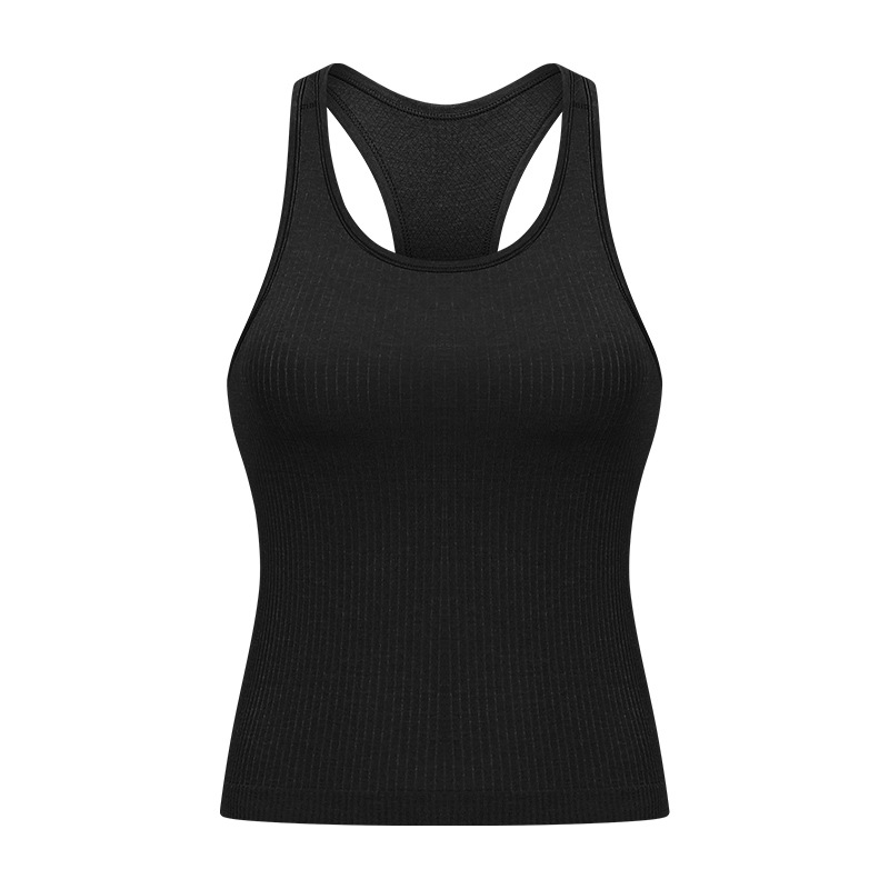 Ribbed Breathable Soft Material Yoga Tank Top DT140