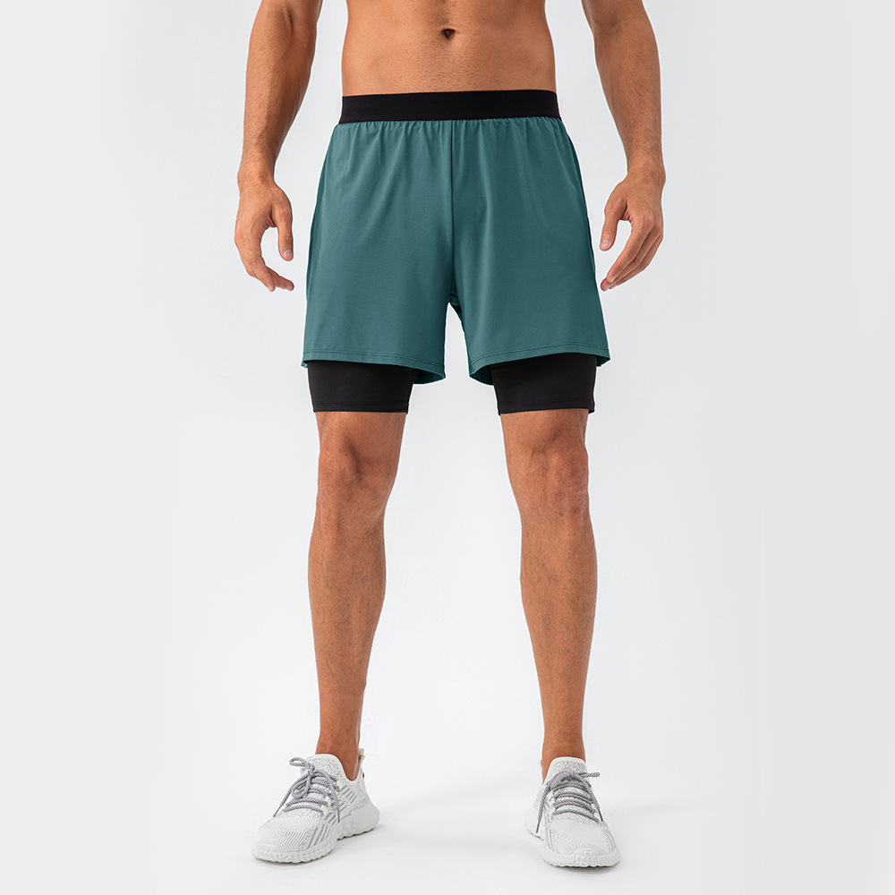  Men Sports Short With Lining 31419