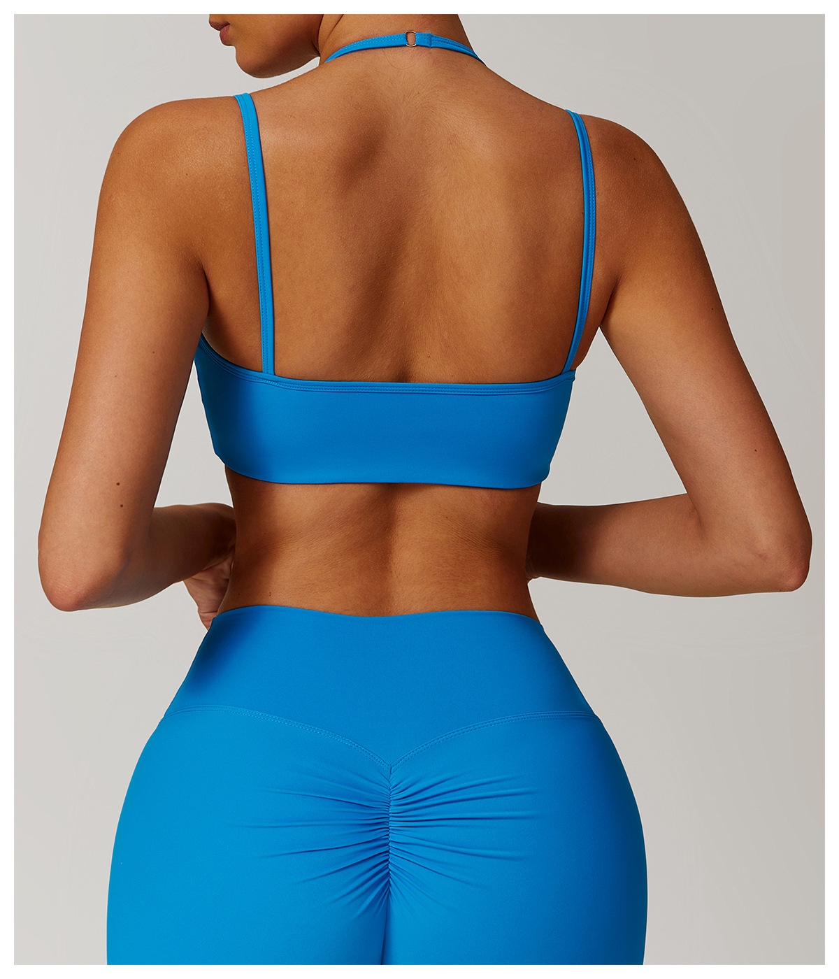 Soft Fabric Doublue Straps Yoga Bra