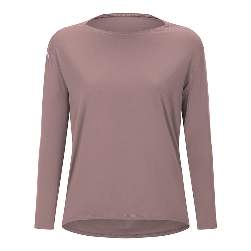 Nude Solid Color Yoga Wear Long Sleeves DS010