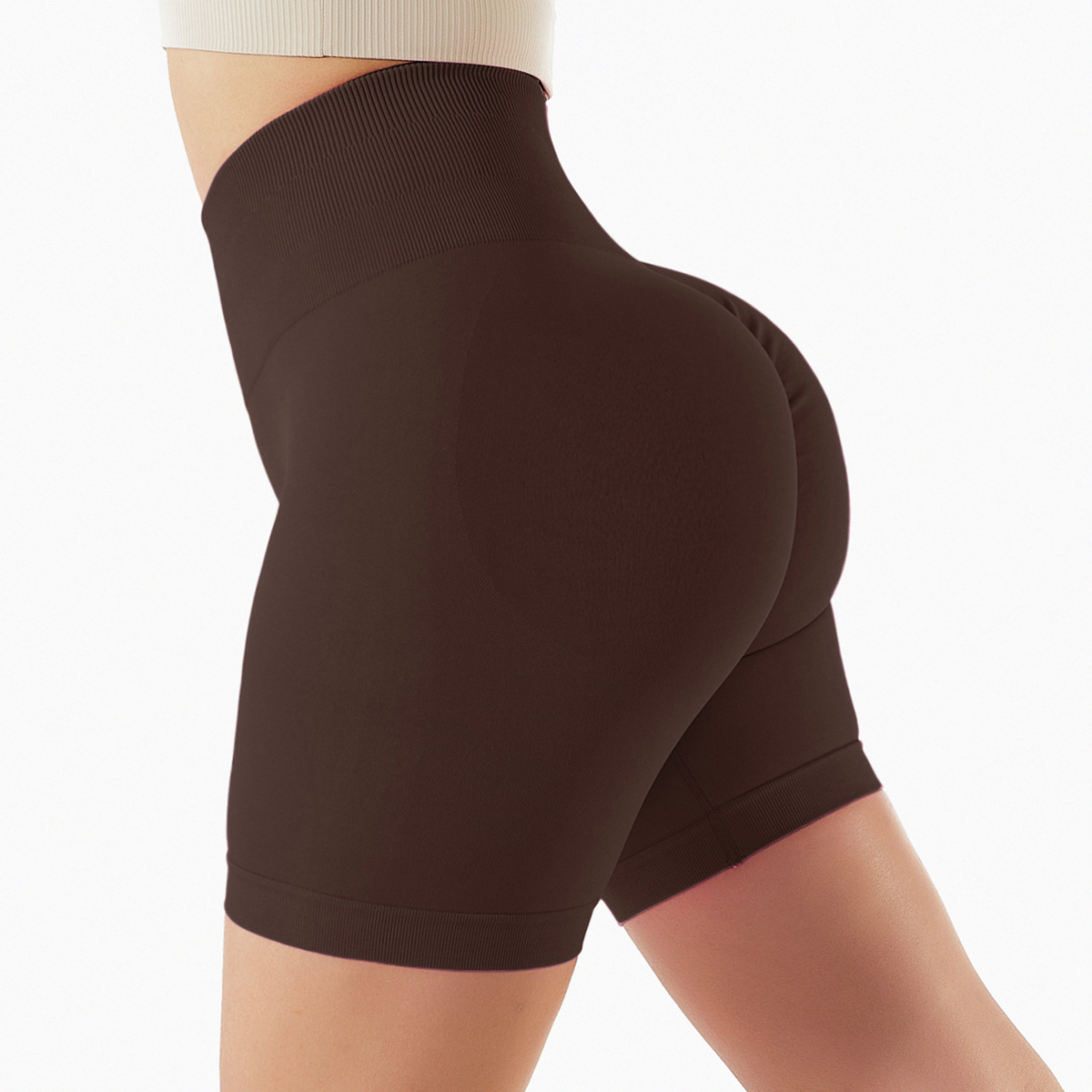 Seamless Butt-Contour Yoga Shorts