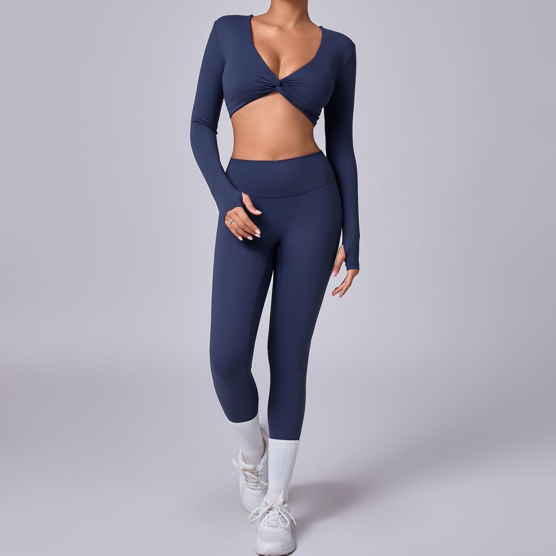 Quick-Dry High Waist Fitness 2-Piece Suit QS56106+13760