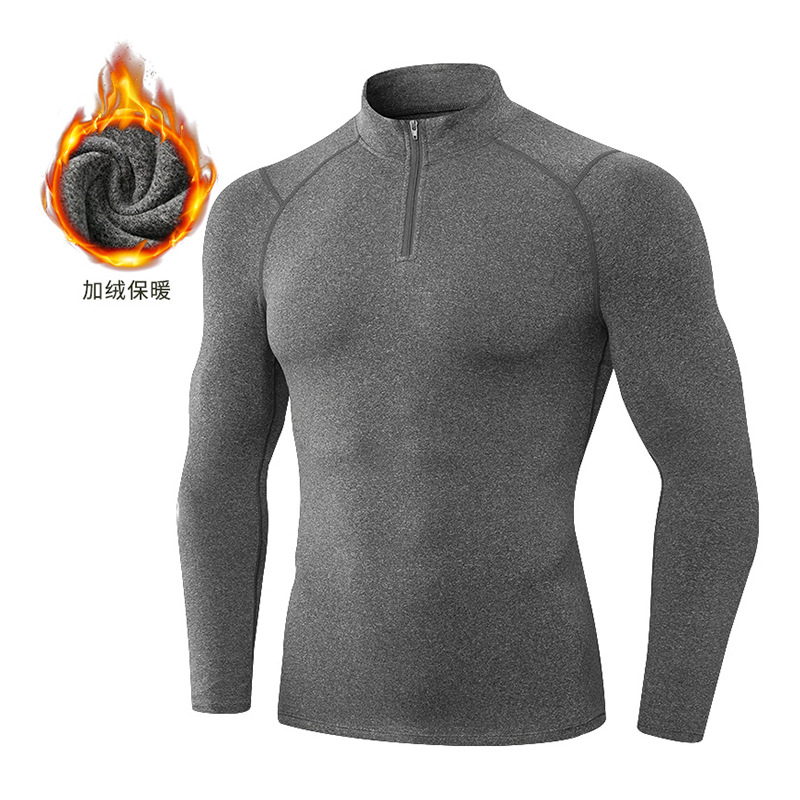 Men's Velvet Fitness Long Sleeve Shirt 11517