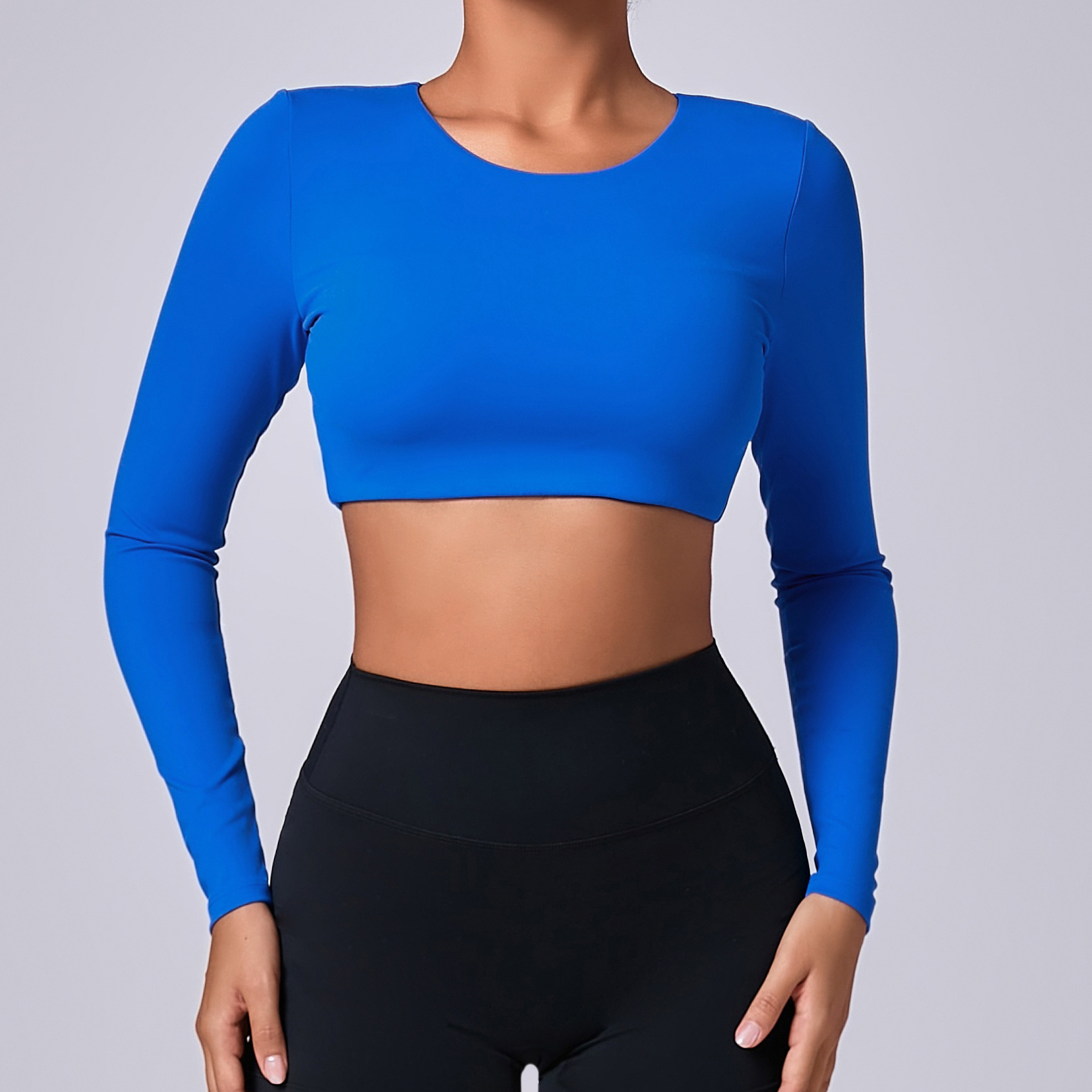 Brushed Quick-Drying Outdoor Running Long-Sleeved Top  QS90206