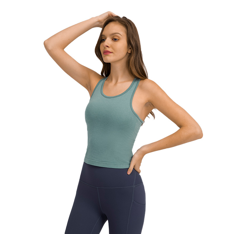 Ribbed Breathable Soft Material Yoga Tank Top DT140