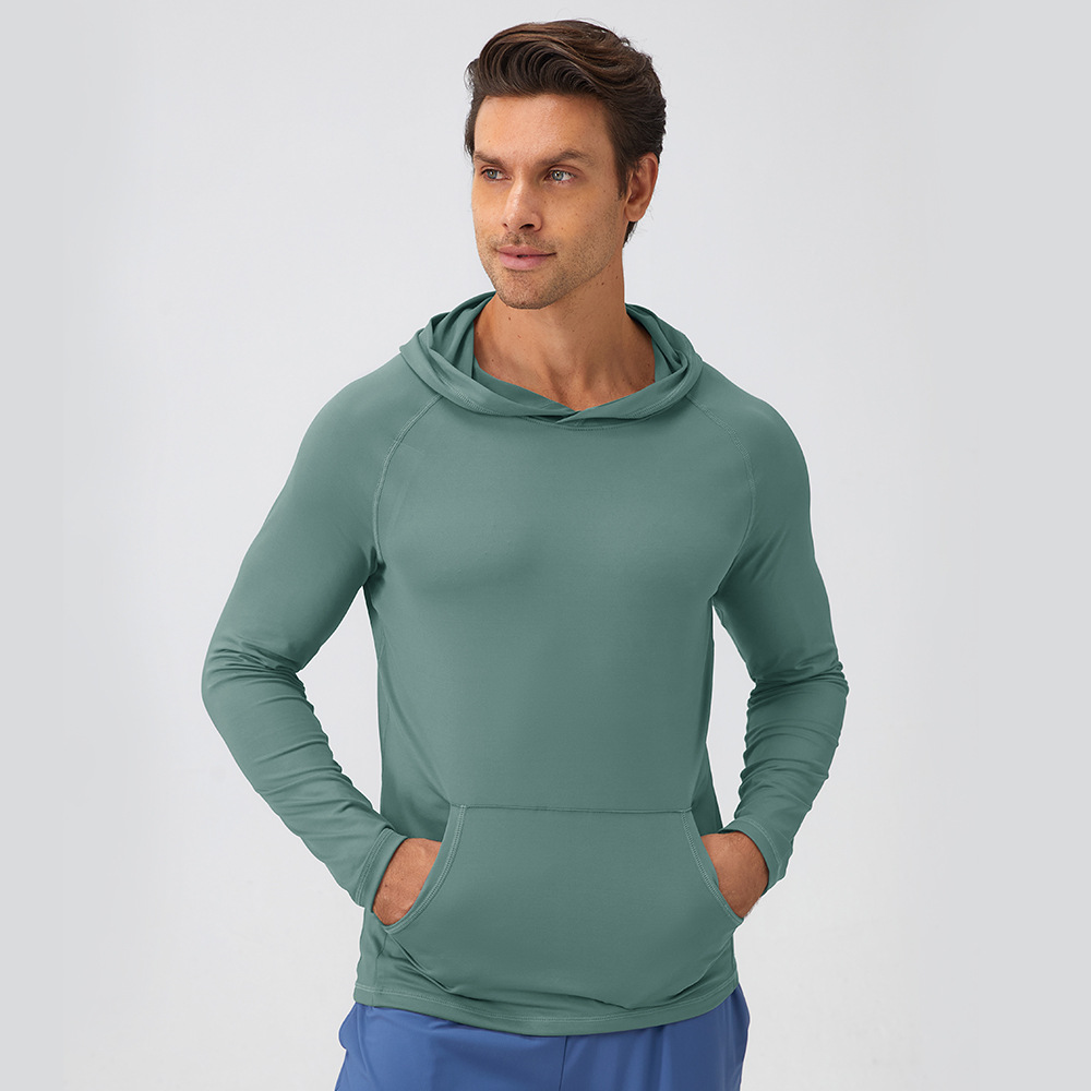 Men Hoodie Hooded Quick Drying Fitness Suit 31518