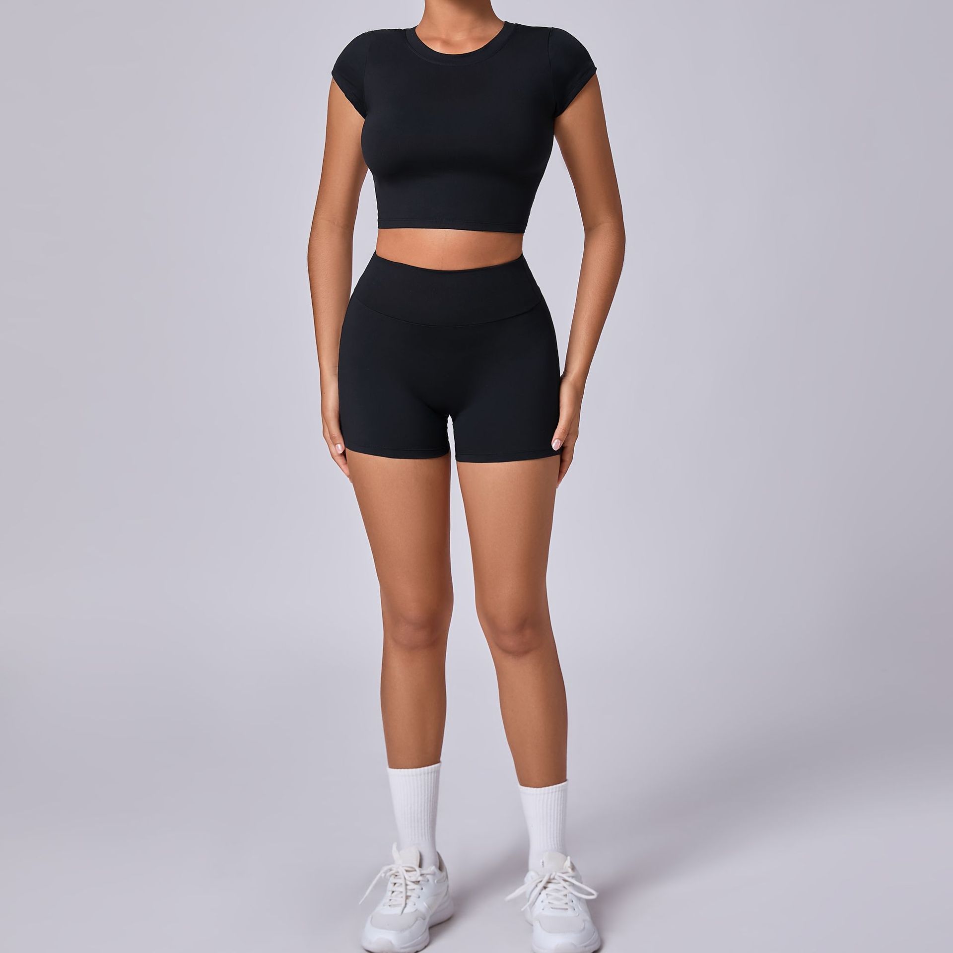 Tight High Waist Fitness Running  Sports Suit  QS91866+91776