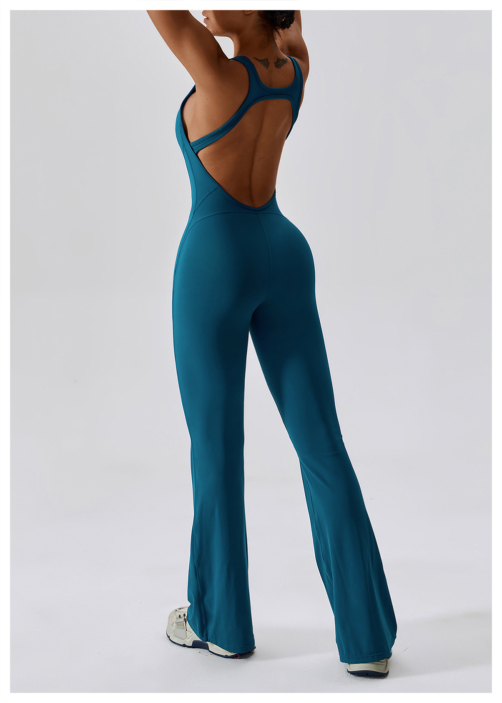 Soft Fabric Flare Jumpsuit