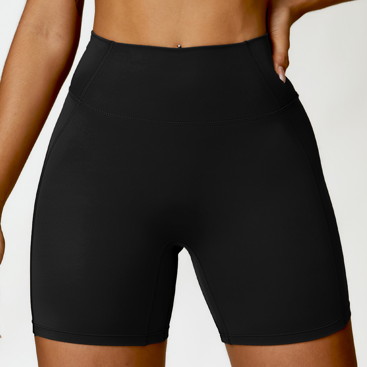 Soft Material Tummy Control Yoga Shorts