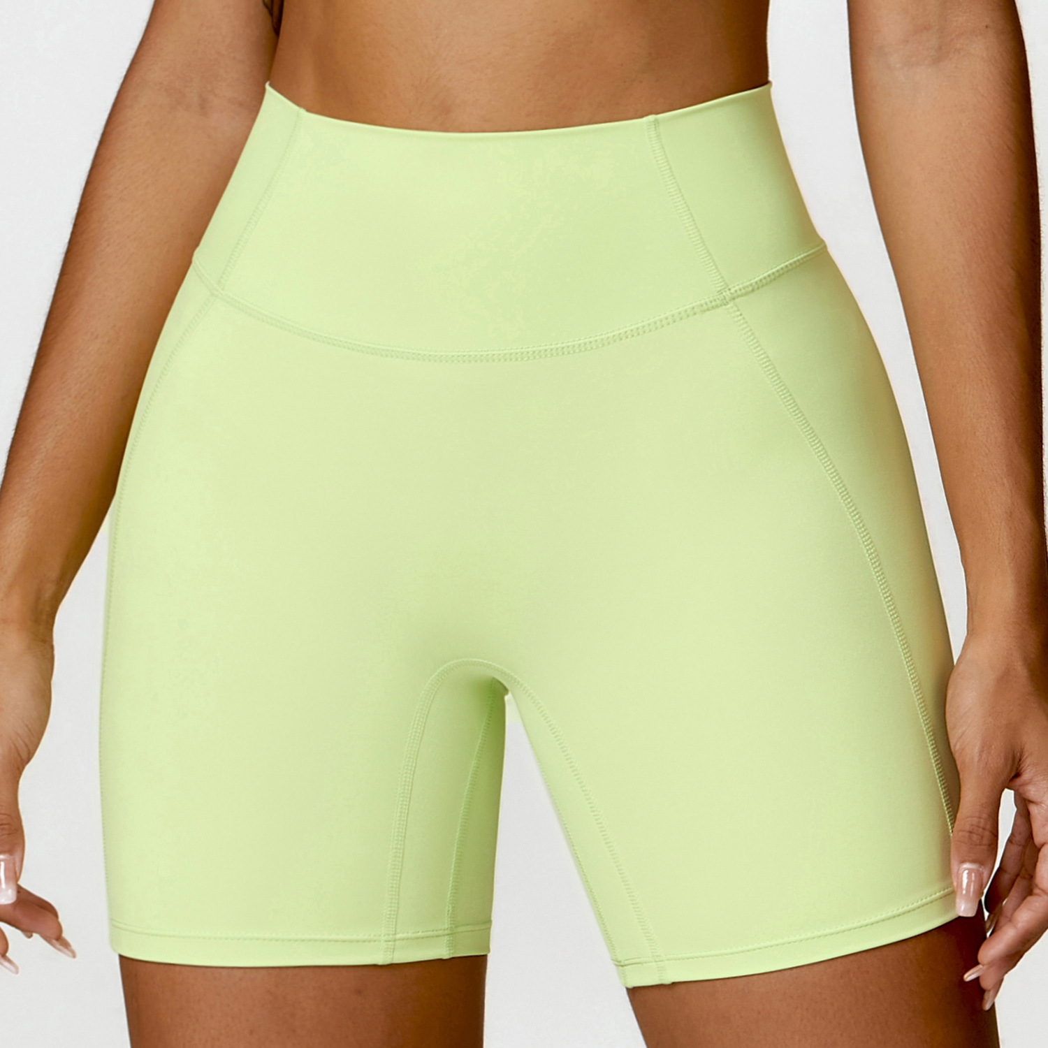 Soft Material Tummy Control Yoga Shorts