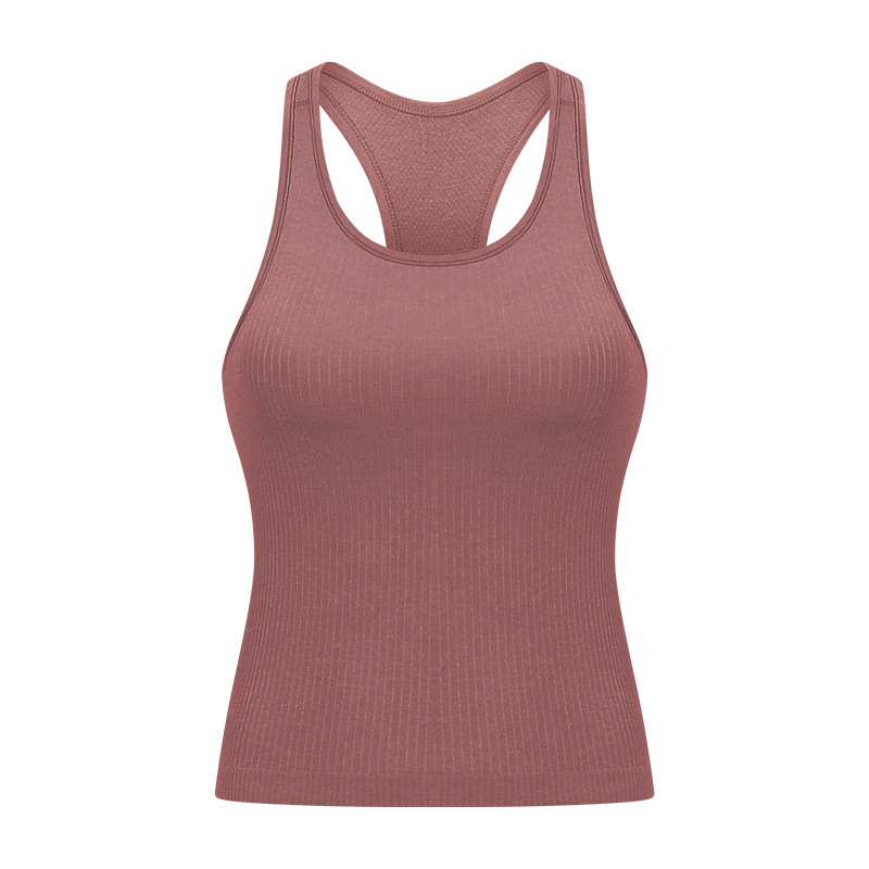 Ribbed Breathable Soft Material Yoga Tank Top DT140