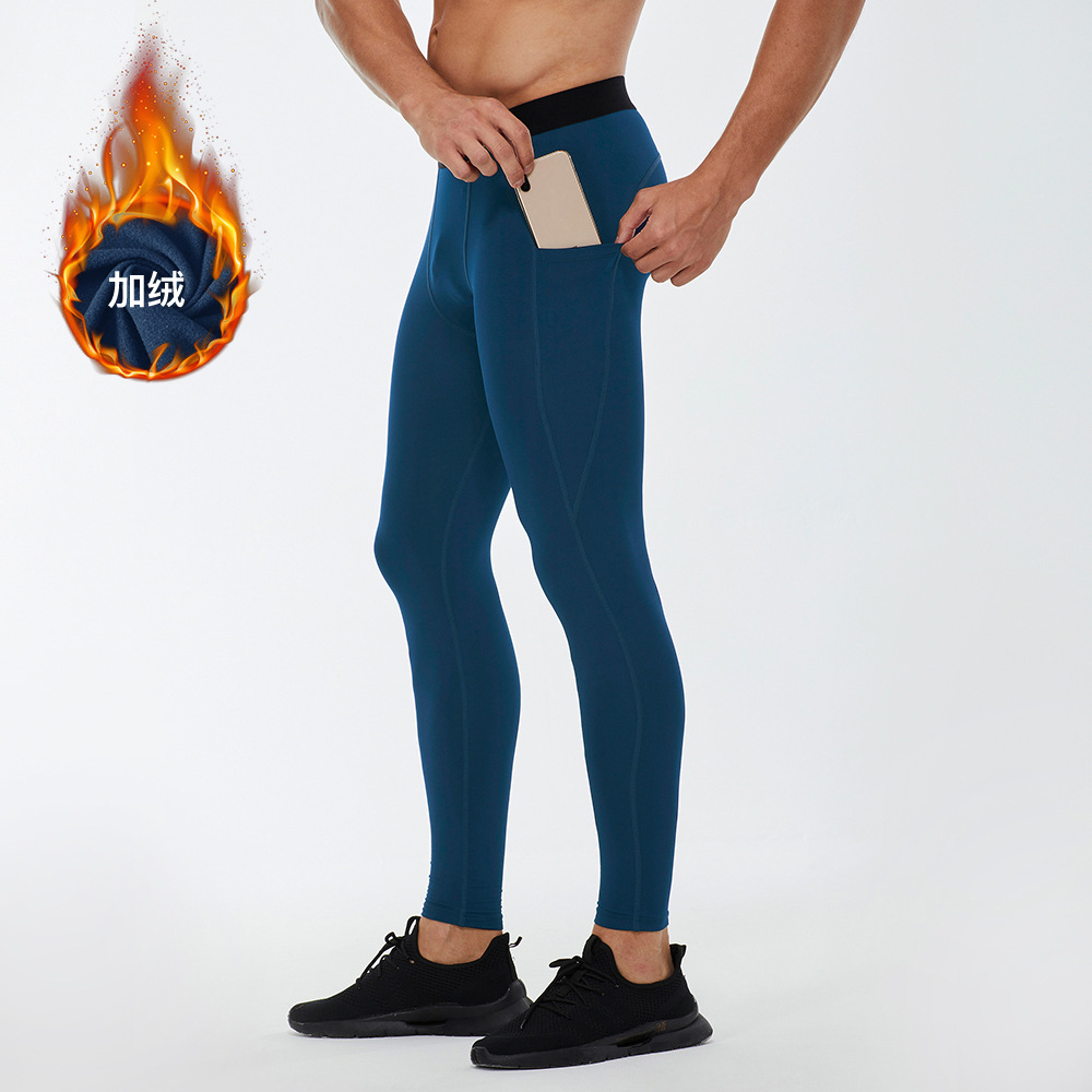 Men's Fitness Pants With Fleece Training Pants 01320