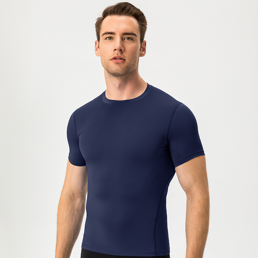 Men Tight Fitting Training And Fitness T Shirt 1003