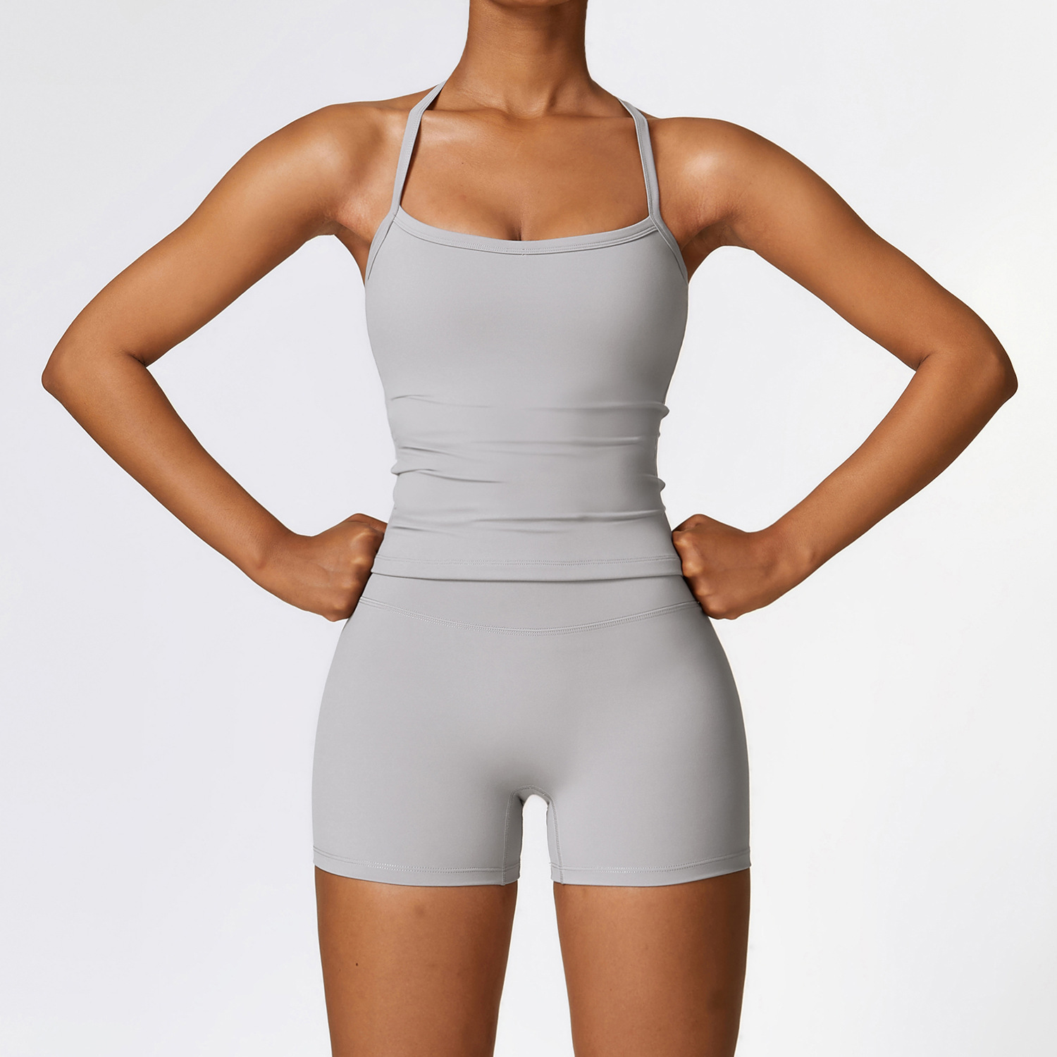 Classic Soft Fabirc Yoga Shorts Sets 3 Options