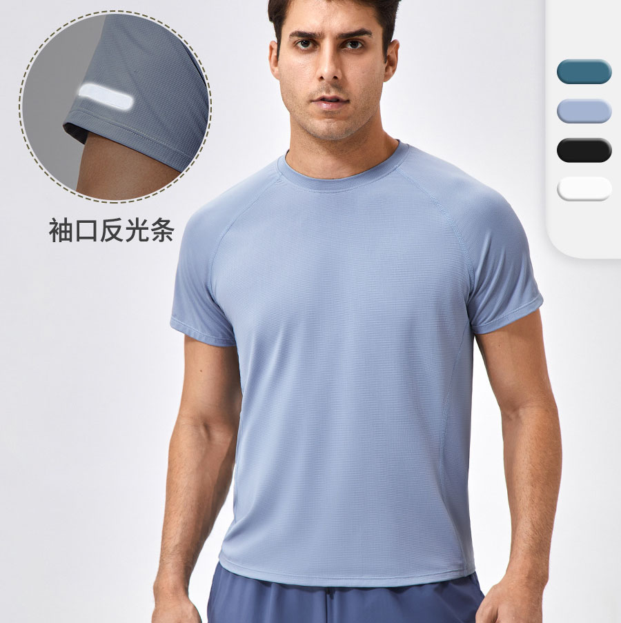 Men Sports  Quick Drying T-Shirt With Reflective 41230