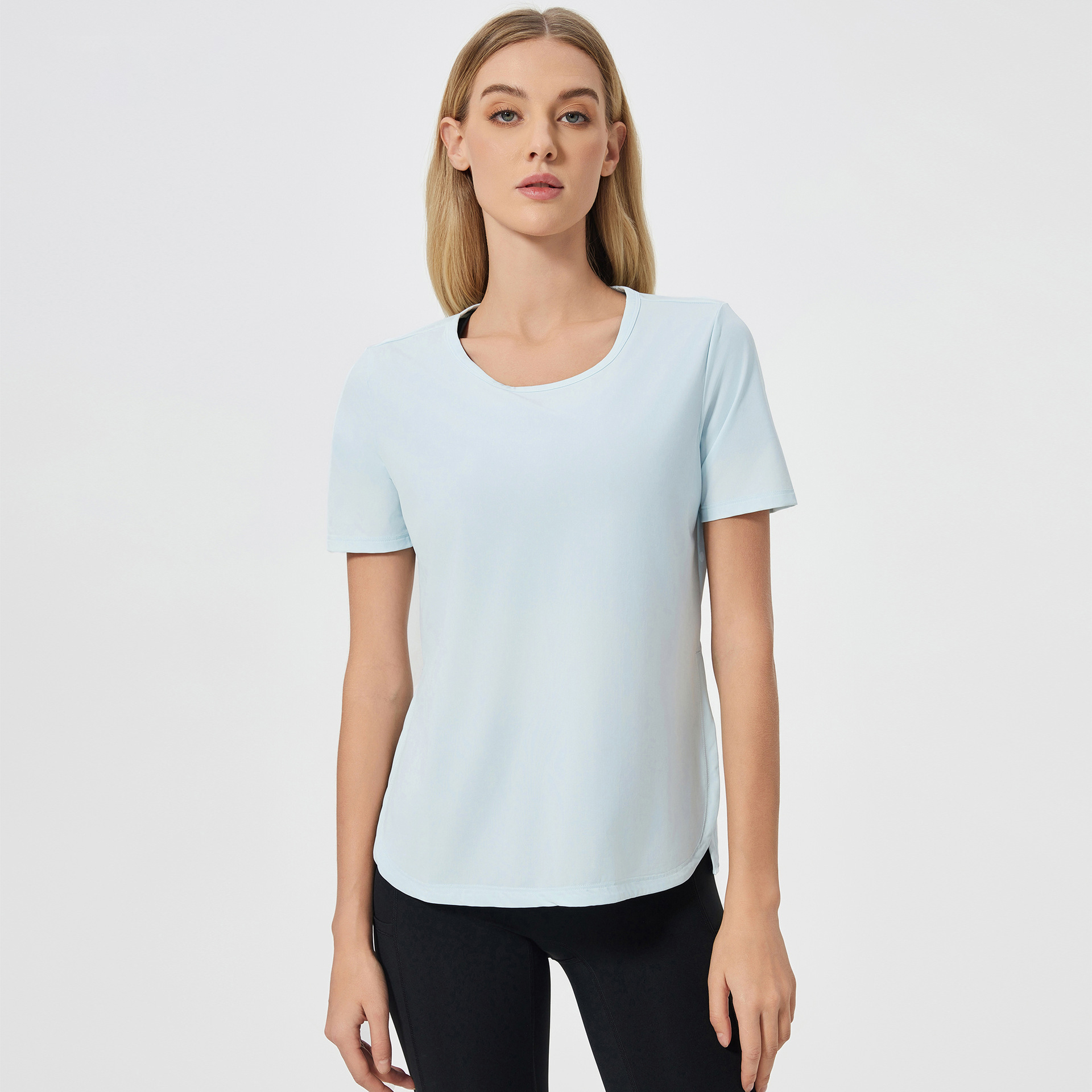 Breathable Quick Dry Solid Color Yoga T-shirts DSS125