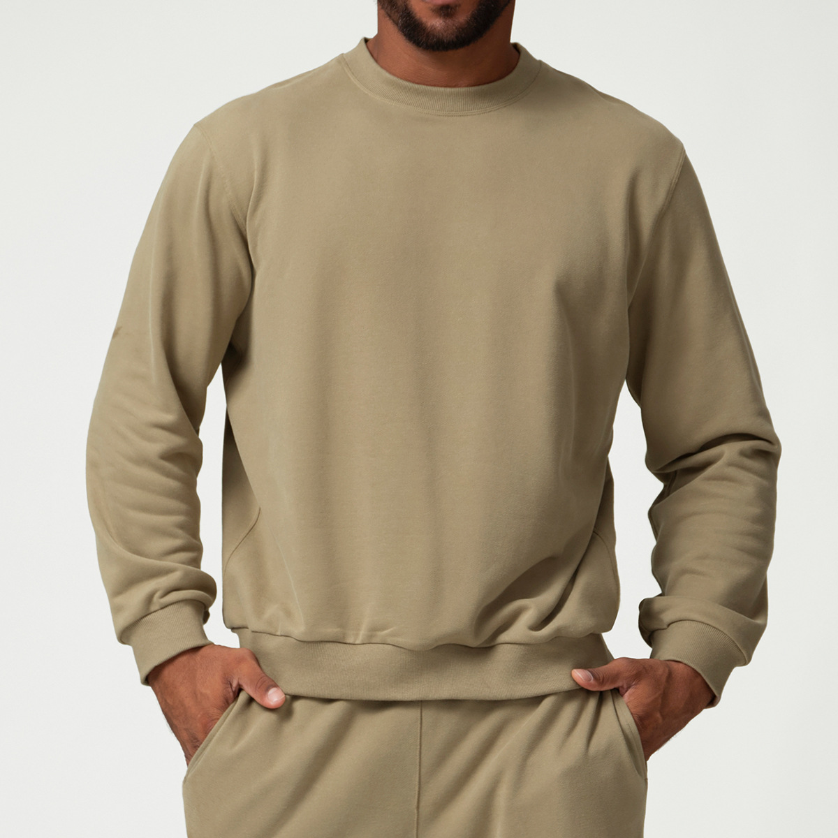 Solid Color Men Long Sleeve Sports Wear DWY1010