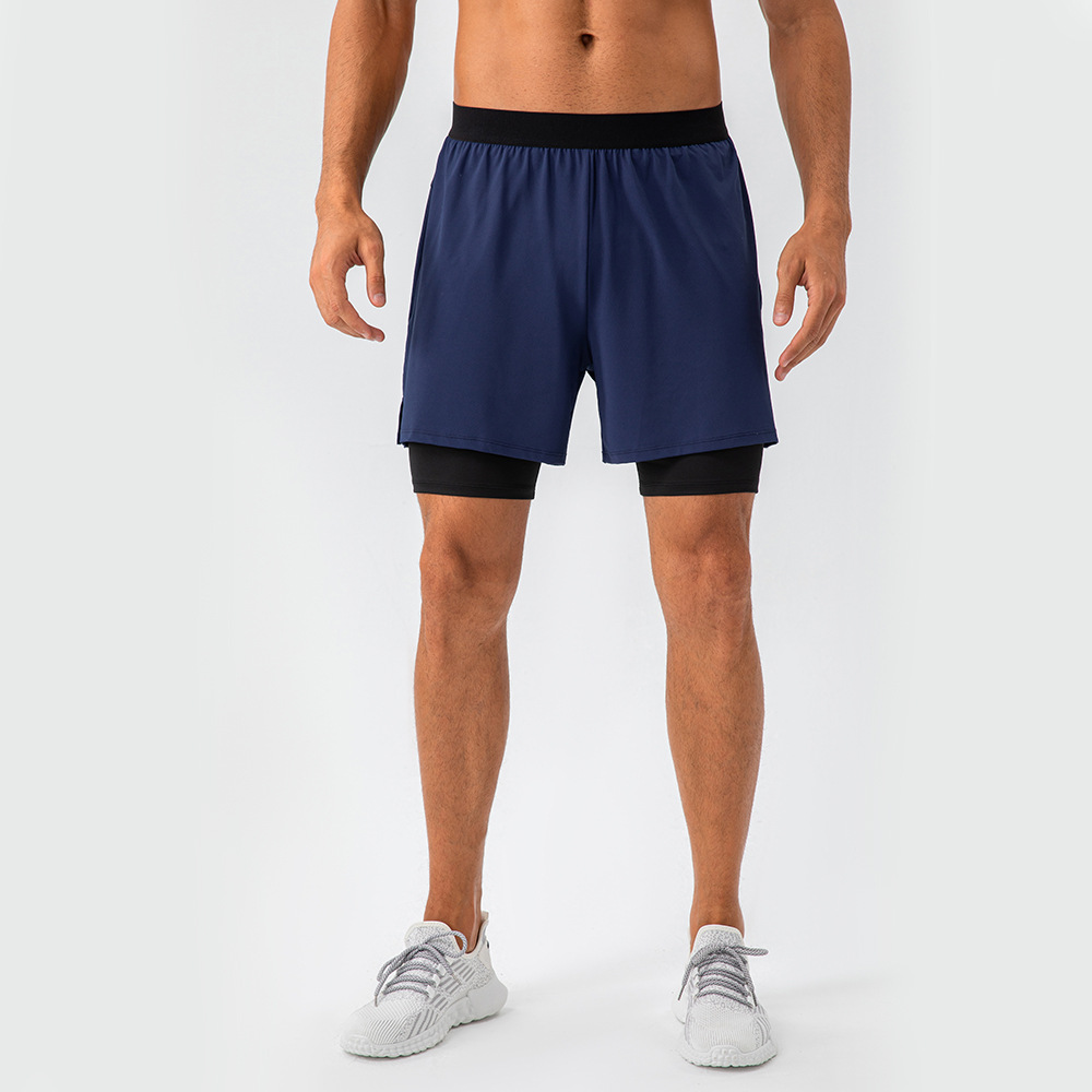  Men Sports Short With Lining 31419