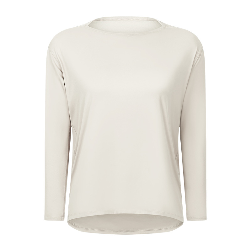 Nude Solid Color Yoga Wear Long Sleeves DS010