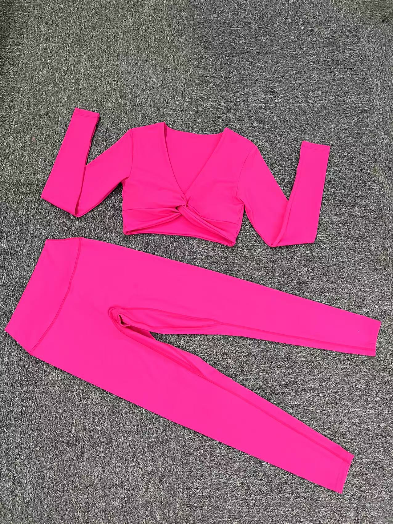 Quick-Dry High Waist Fitness 2-Piece Suit QS56106+13760