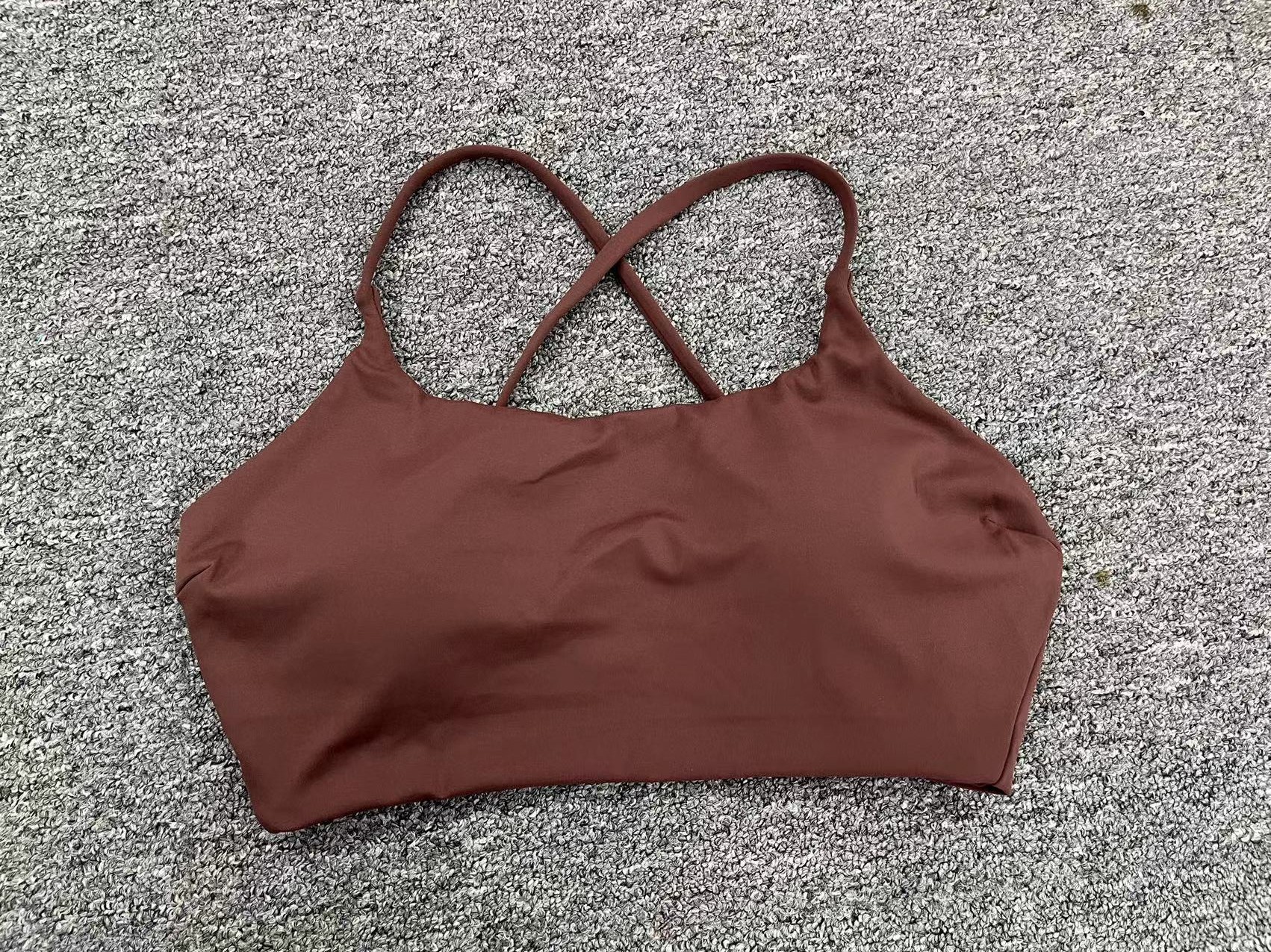 Cross Shoulder Strap Shock-Proof Backless Outer Wear Bra  QS58300