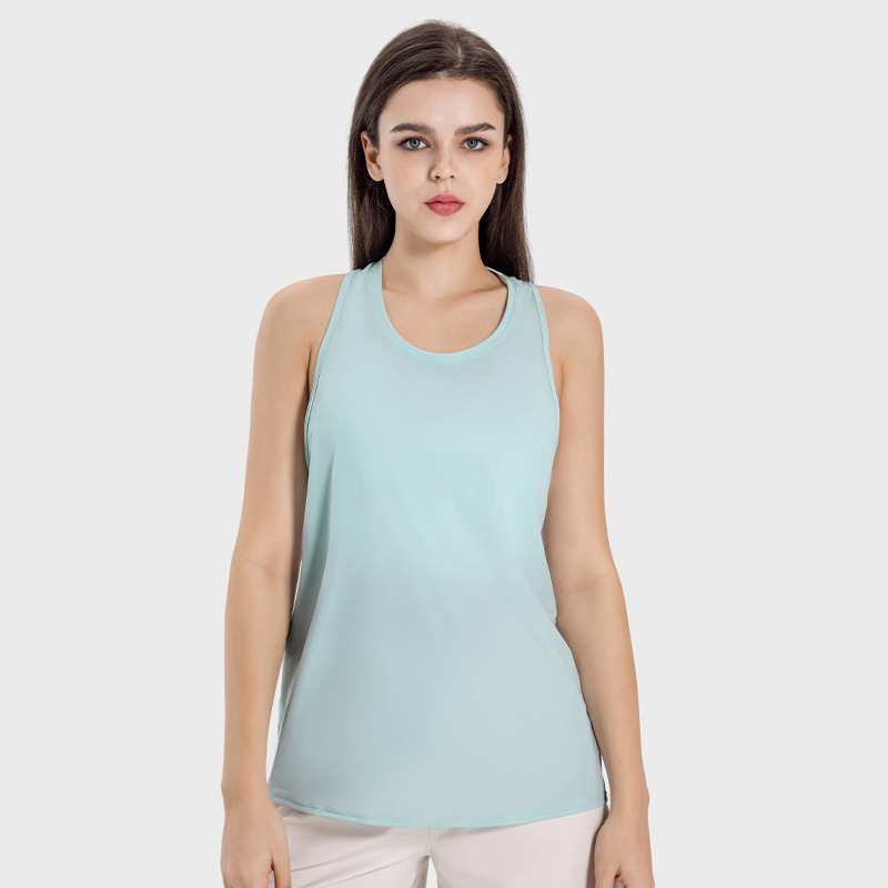 Nude Sleeveless Athletic Tank Top DSS101