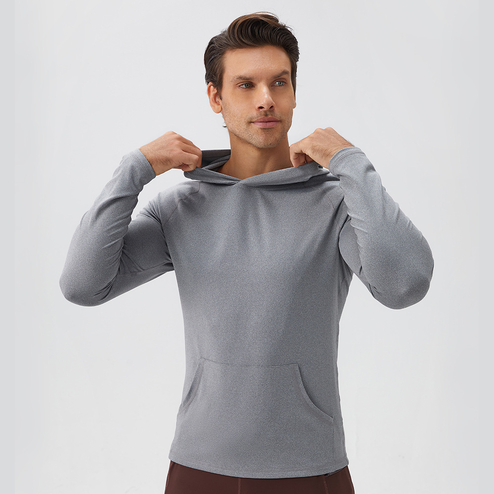 Men Hoodie Hooded Quick Drying Fitness Suit 31518