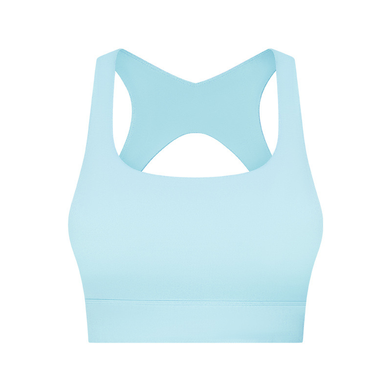 Backless Soft Material Solid Color Yoga Bras DW349