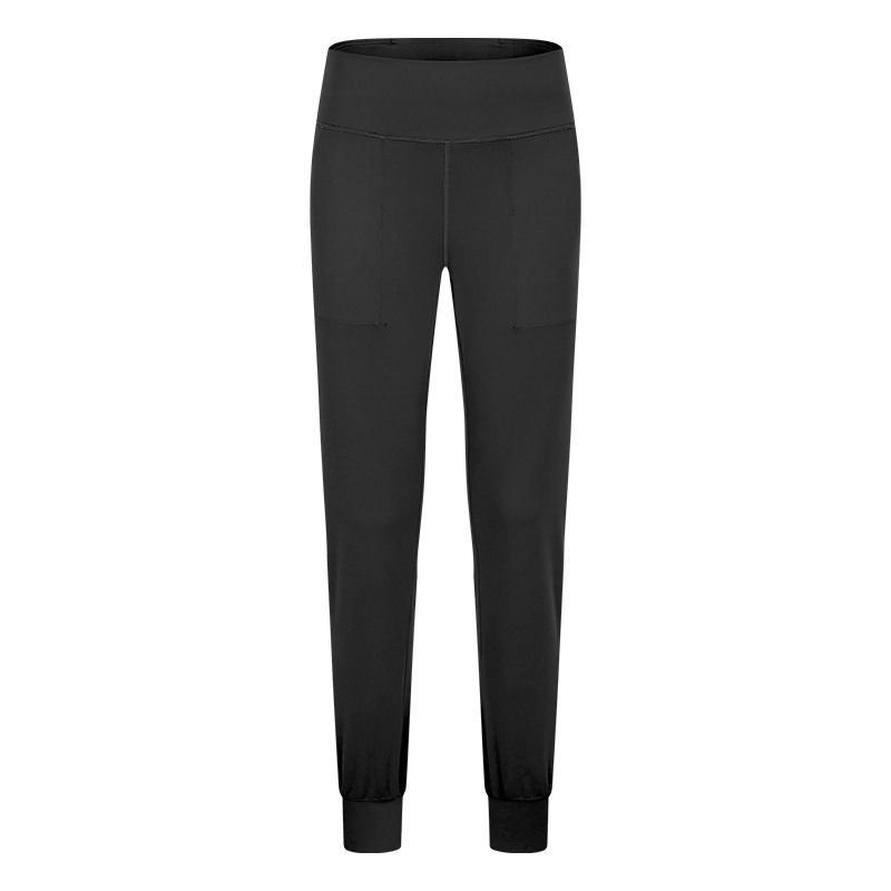 Brushed High Waist Skinny Drawstring Sweatpants Yoga Leggings D19073